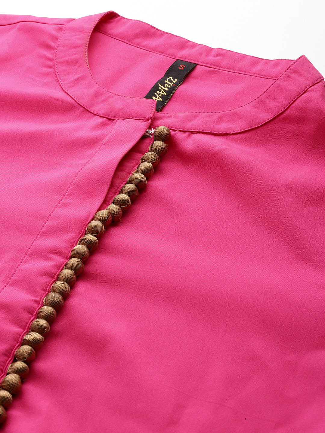 Women's Pink Crepe Kurta, Pant And Dupatta Set