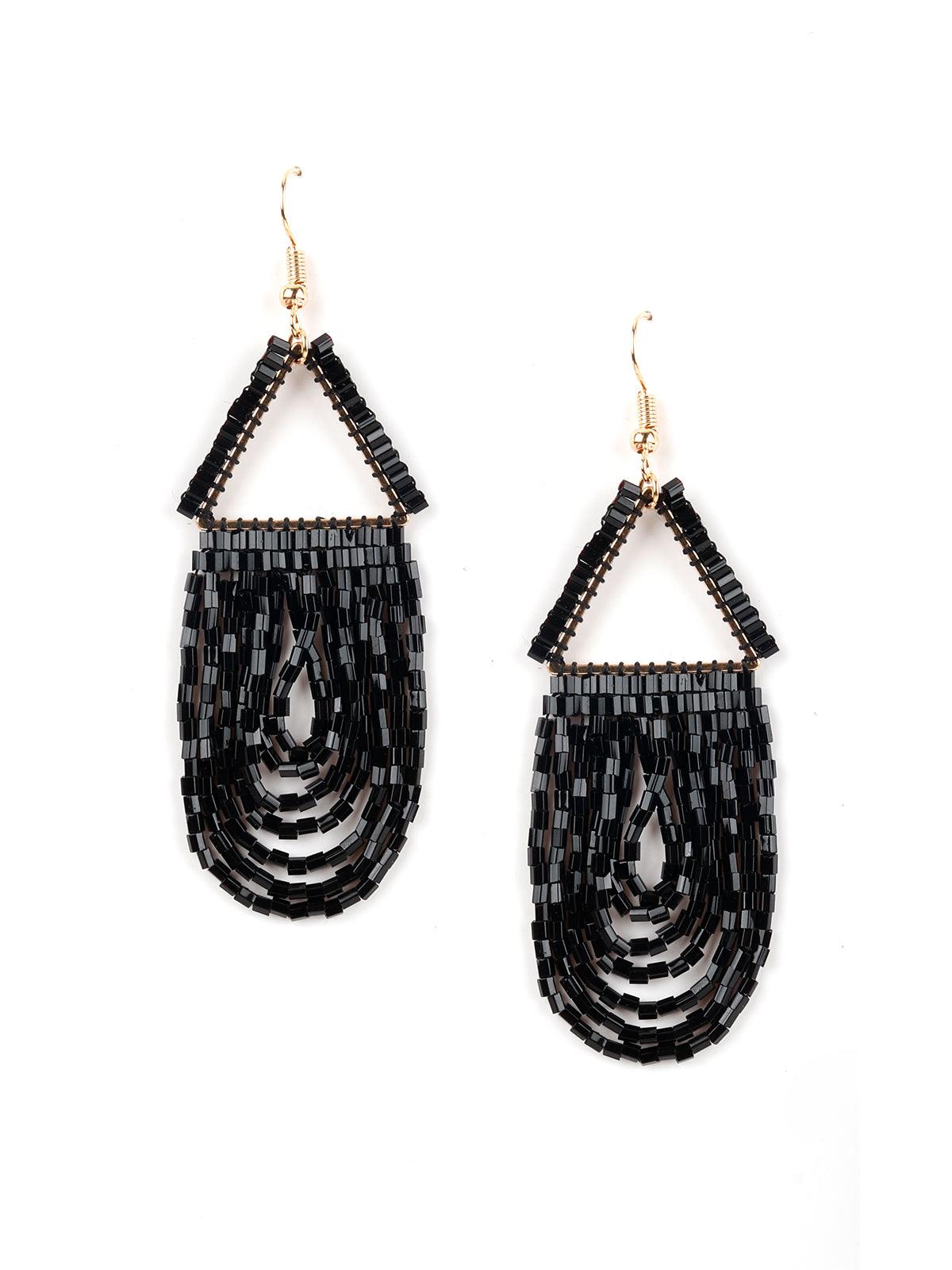 Women's Aria Black Dangle Earring