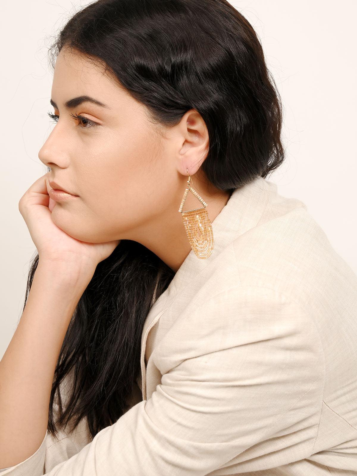 Women's Aria Golden Dangle Earring