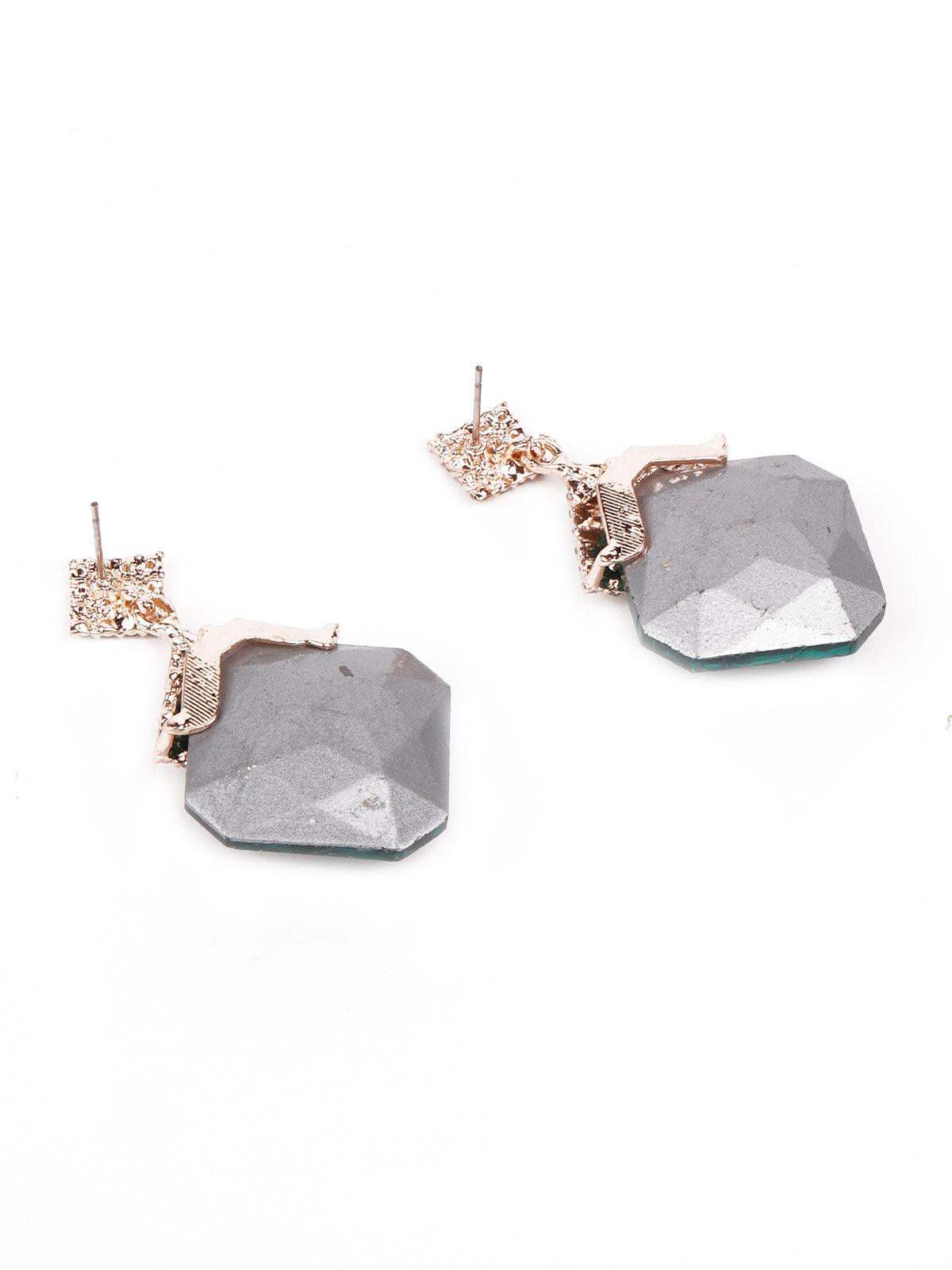 Women's Artificial Crystal-Studded Elegant Drop Earring