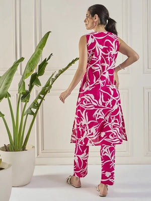 winered-women-pink-lace-detailing-yoke-co-ord-set