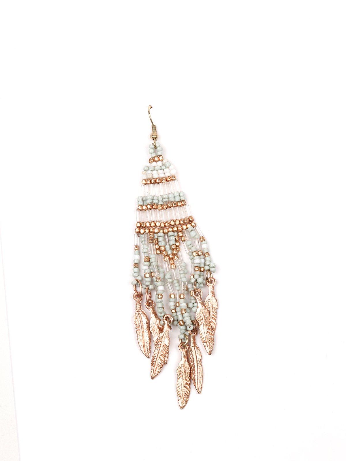 Women's Beaded Multi-Color Drop Earring