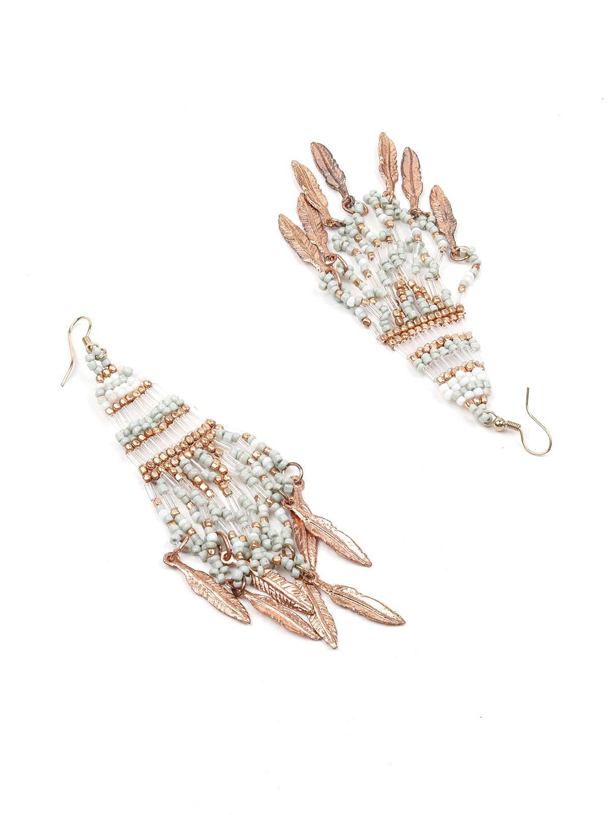 Women's Beaded Multi-Color Drop Earring