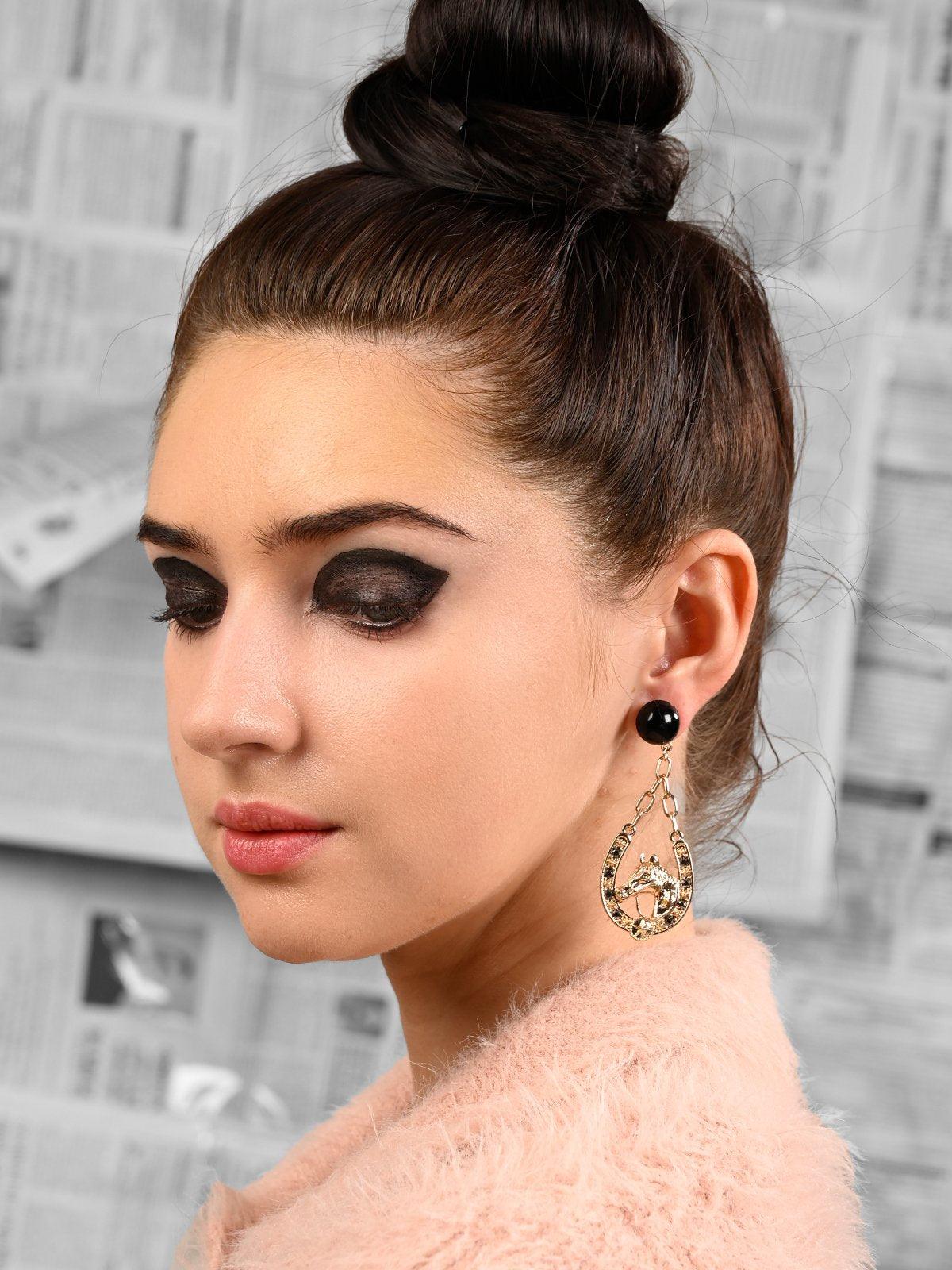 Women's Beautiful Arabian Horse Head Earring