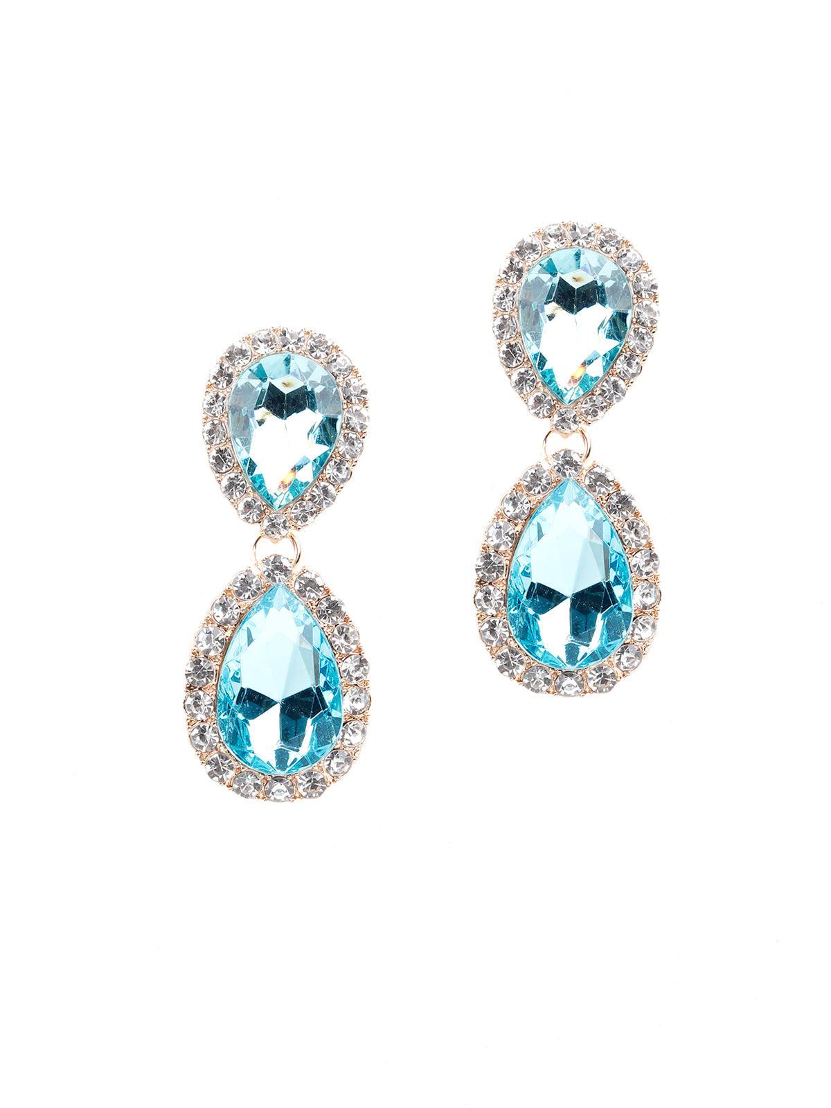 Women's Beautiful Sky Blue Statement Drop Earring