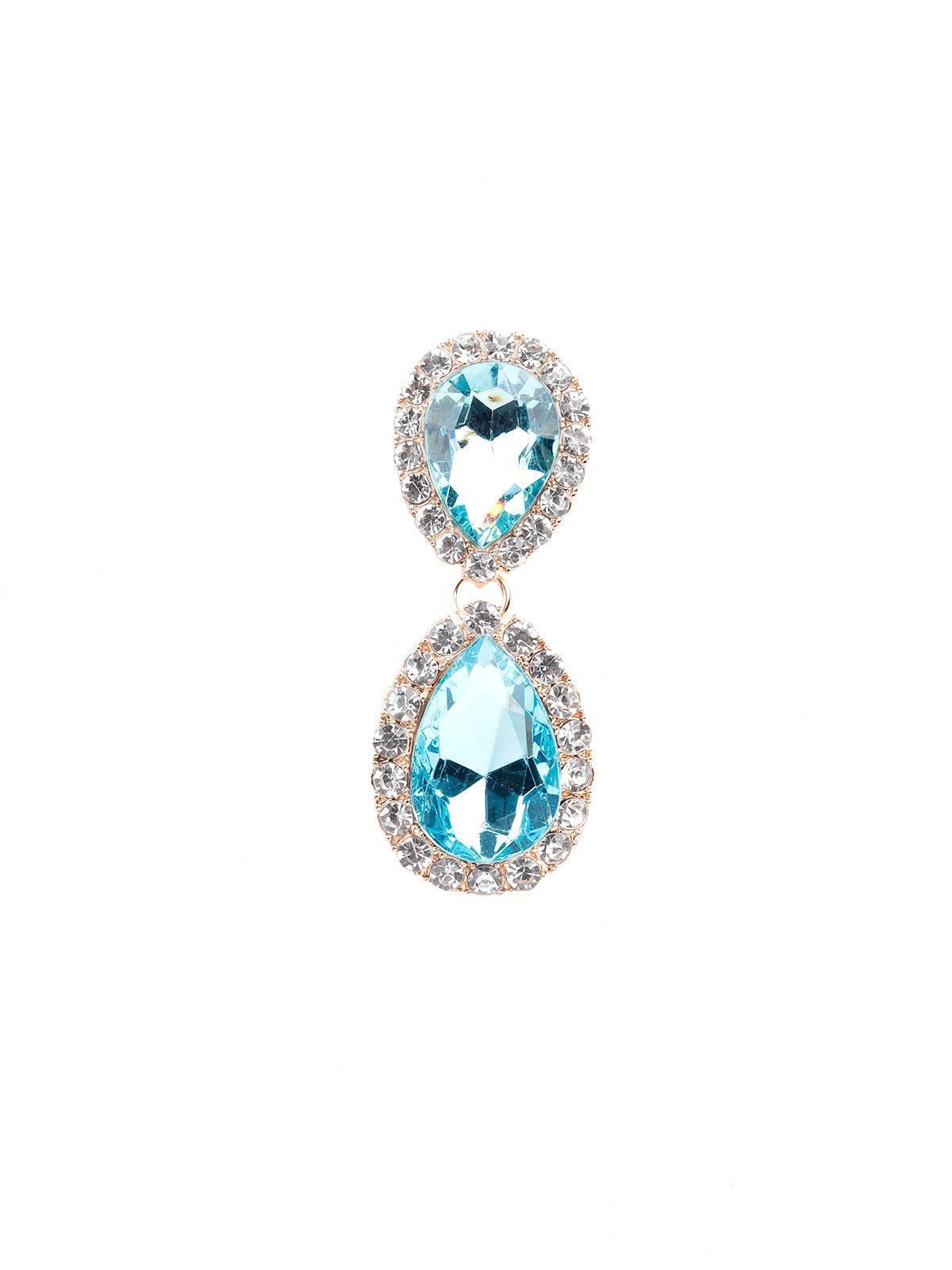 Women's Beautiful Sky Blue Statement Drop Earring