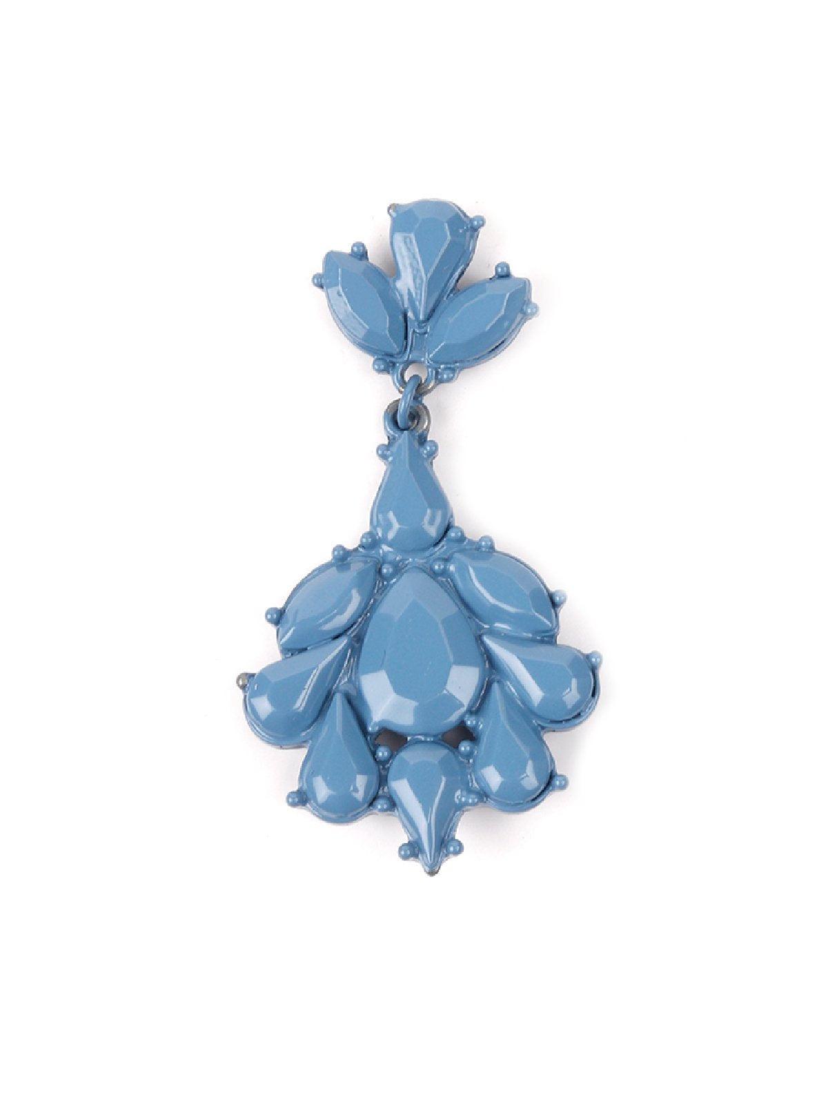Women's Blue Chandelier Tear Drop Earring