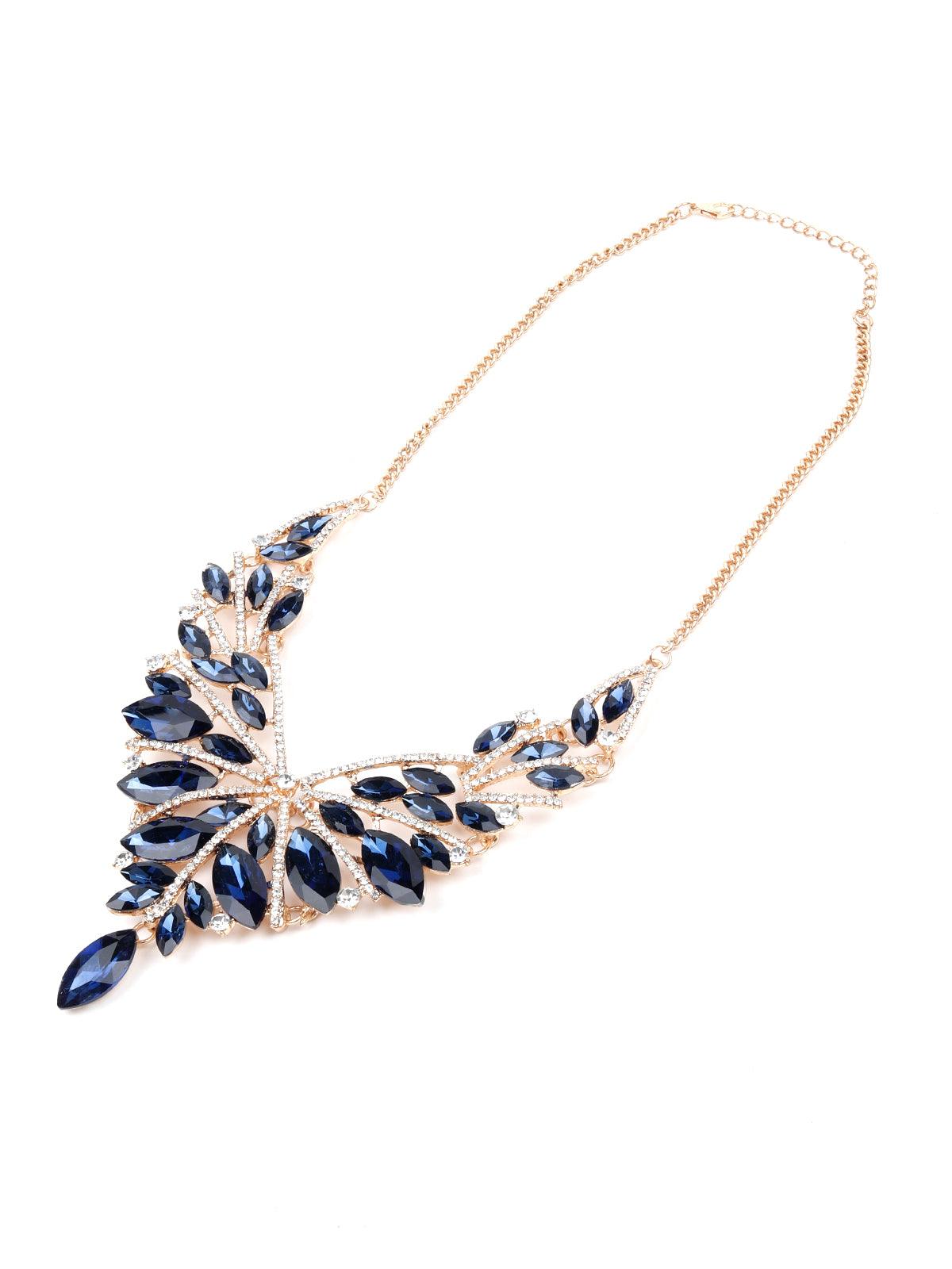 Women's Blue Stone Elegant Necklac