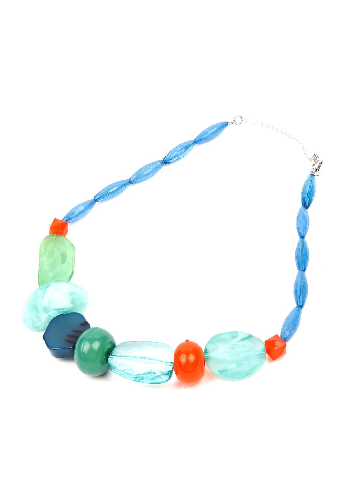 Women's Blue Stylish Necklace Se