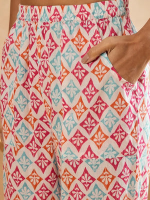 winered-woman-one-shoulder-geometric-print-co-ord-sets
