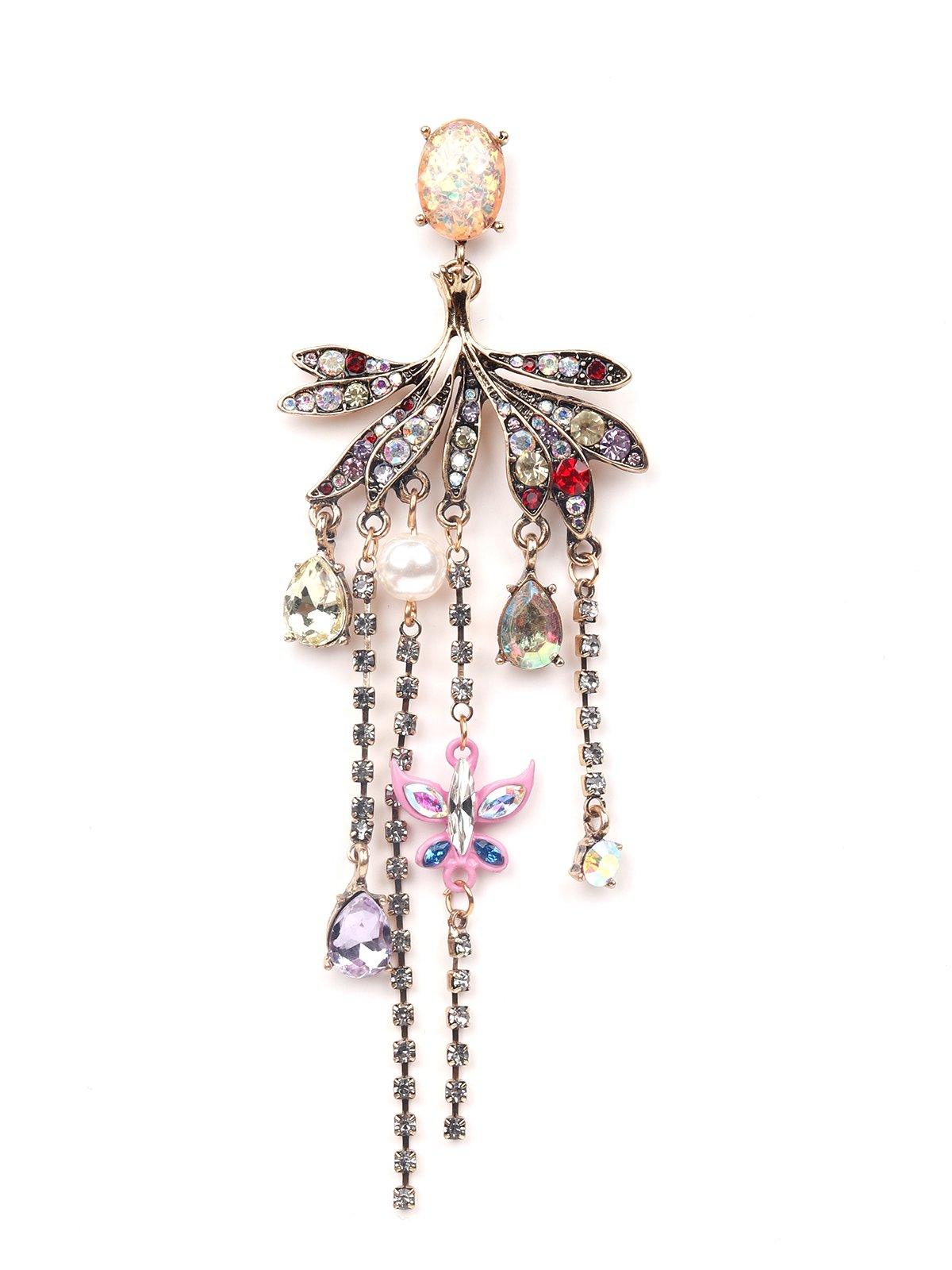 Women's Butterfly Tassel Statement Earring
