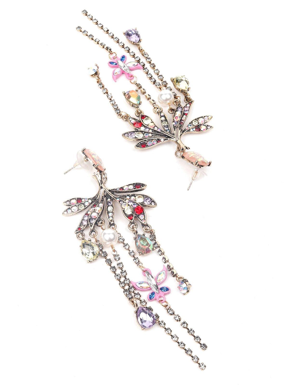 Women's Butterfly Tassel Statement Earring