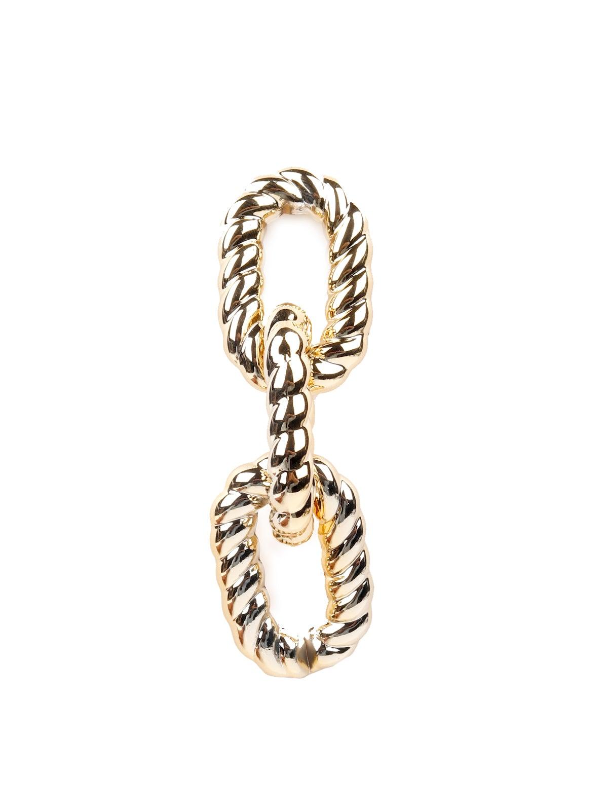 Women's Chunky Interlinked Gold-Tone Earrin