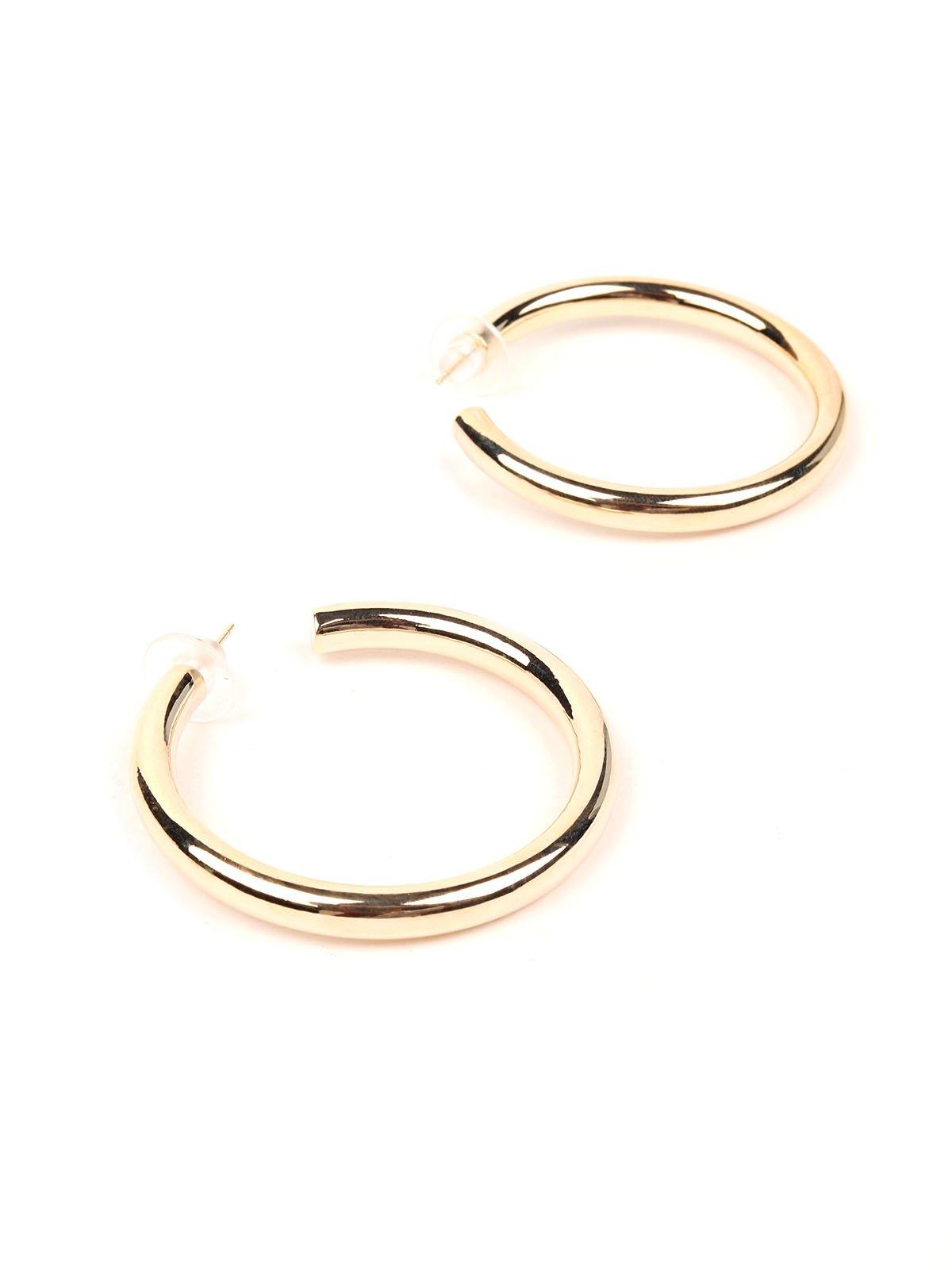 Women's Classic Gold Rounded Hoop Earring
