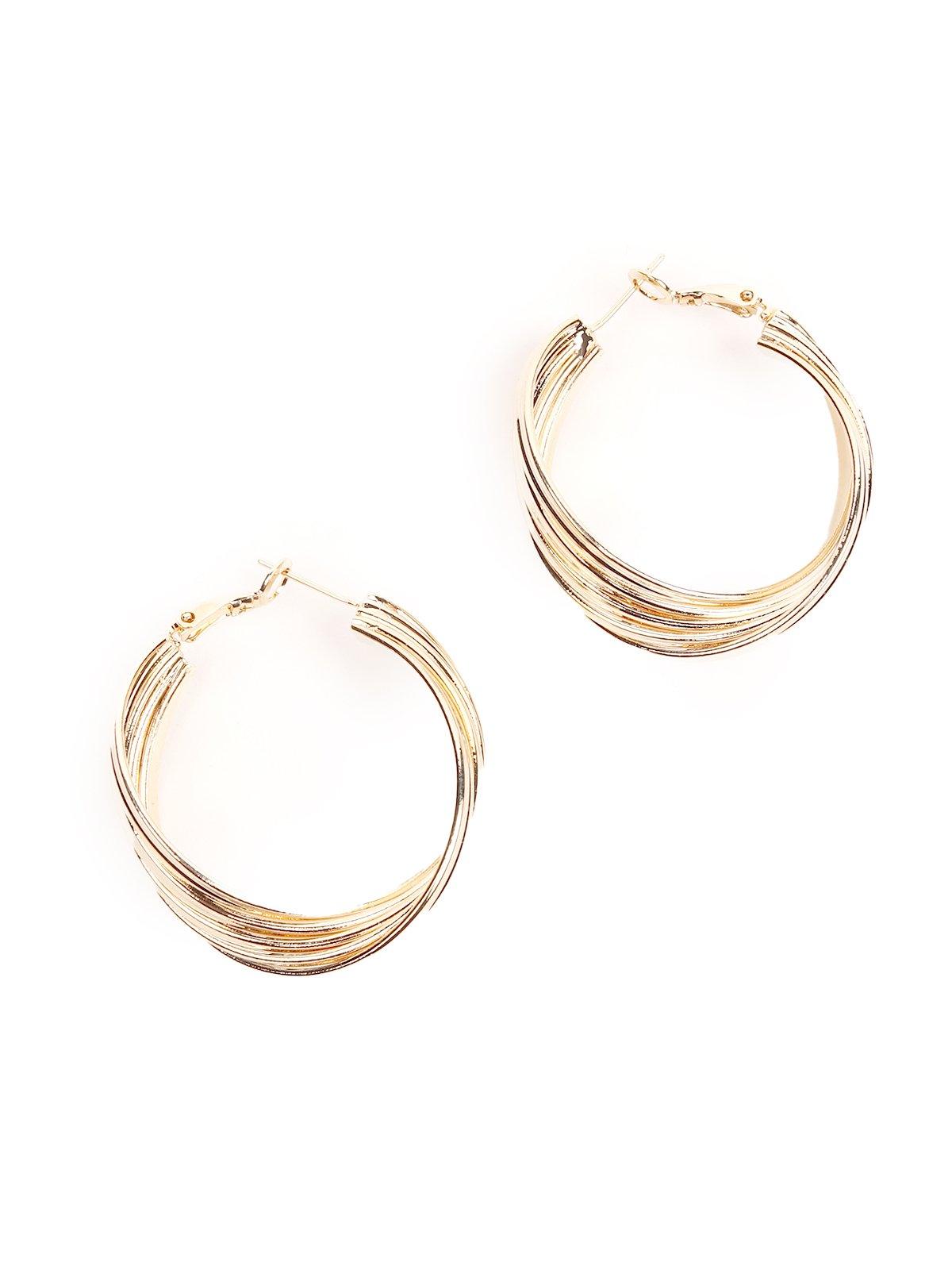 Women's Classic Gold Twisted Statement Earring