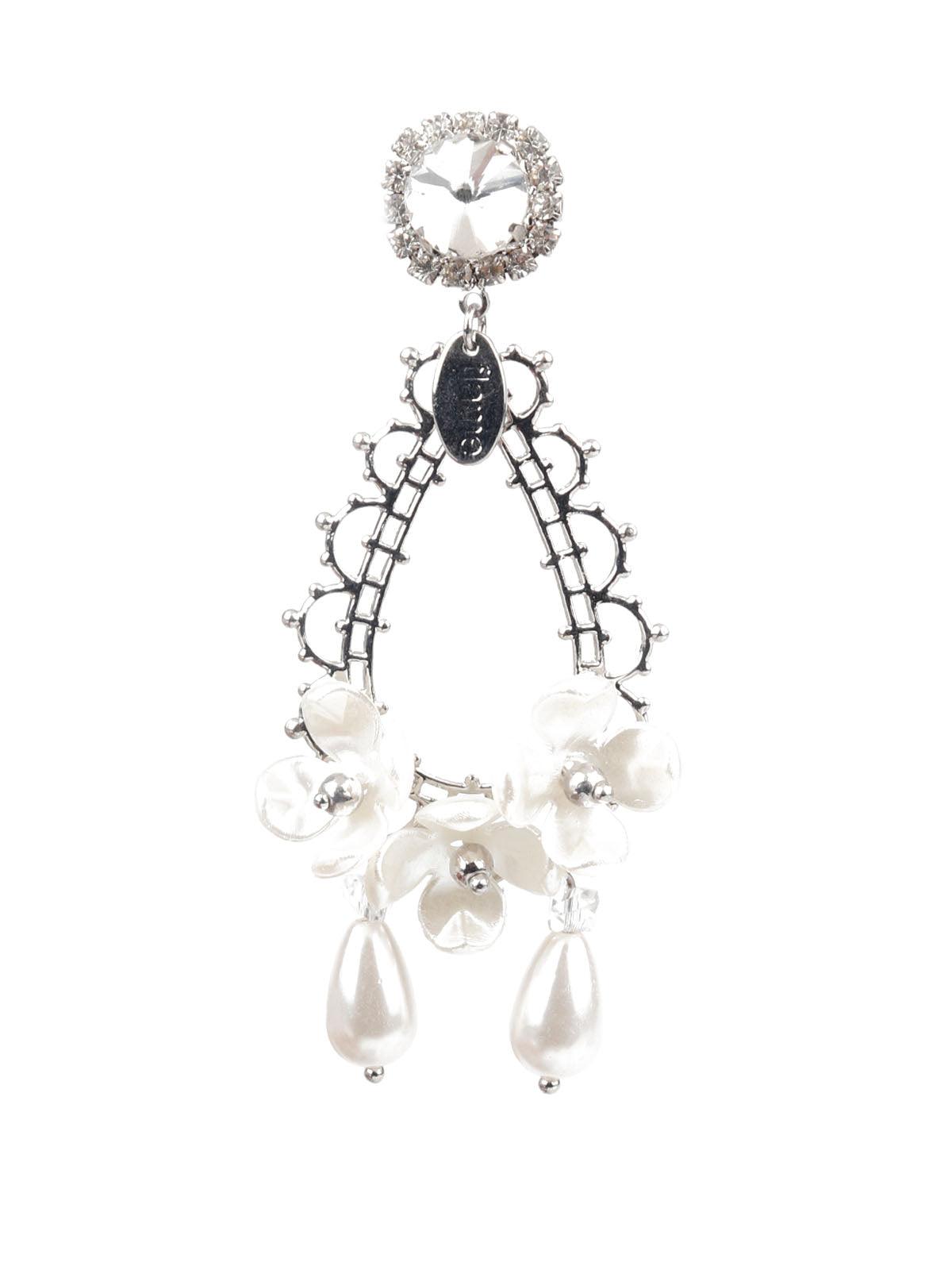 Women's Classy White Dangle Earring