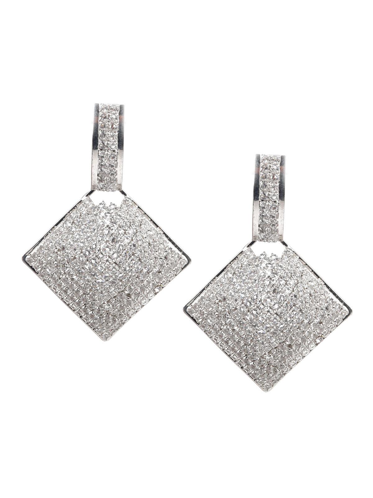 Women's Classy White Faux Stone Dangle Earring