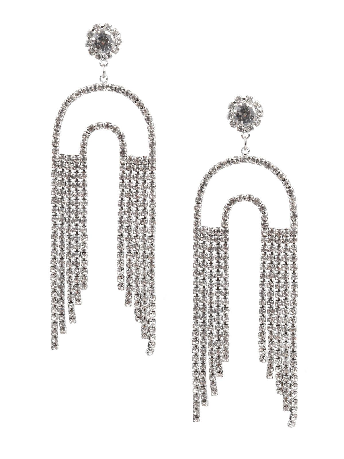 Women's Classy White Faux Stone Dangle Earring