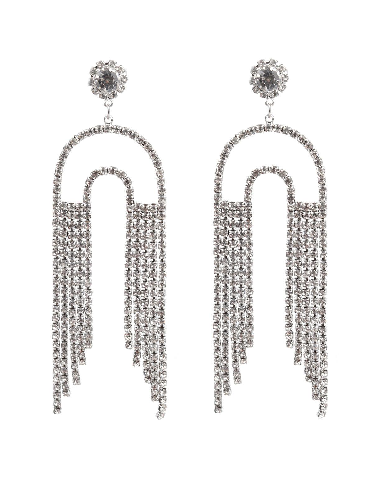 Women's Classy White Faux Stone Dangle Earring