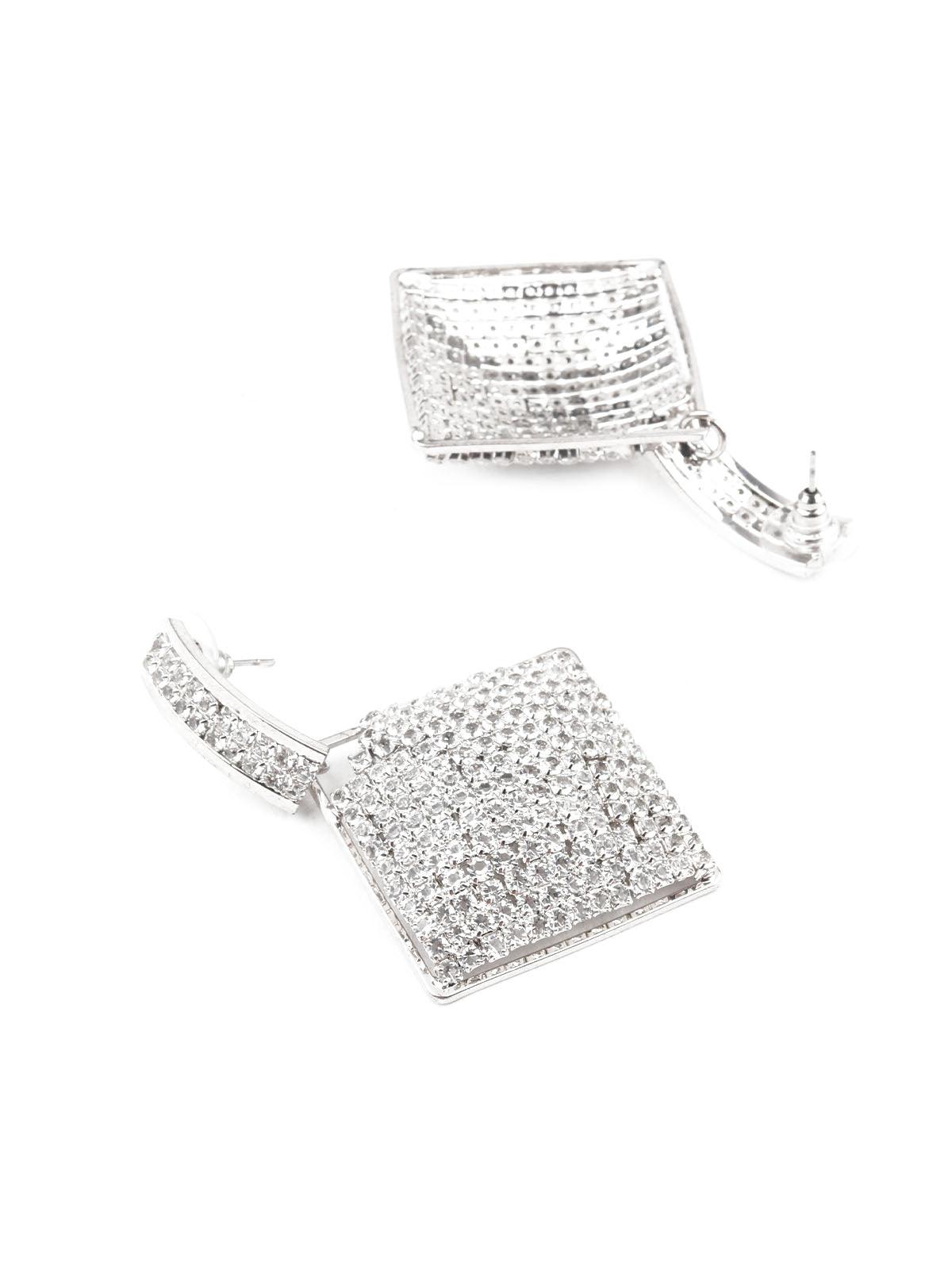 Women's Classy White Faux Stone Dangle Earring