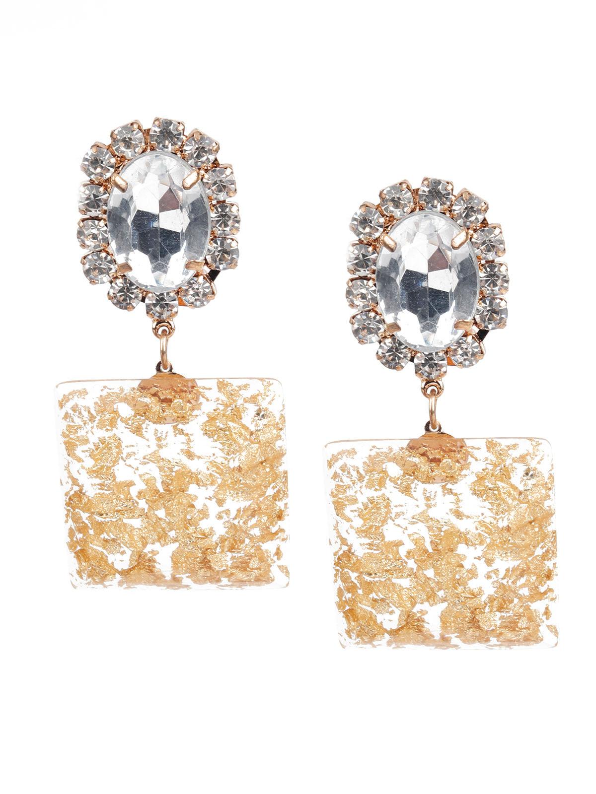 Women's Trendy White Stone Earring