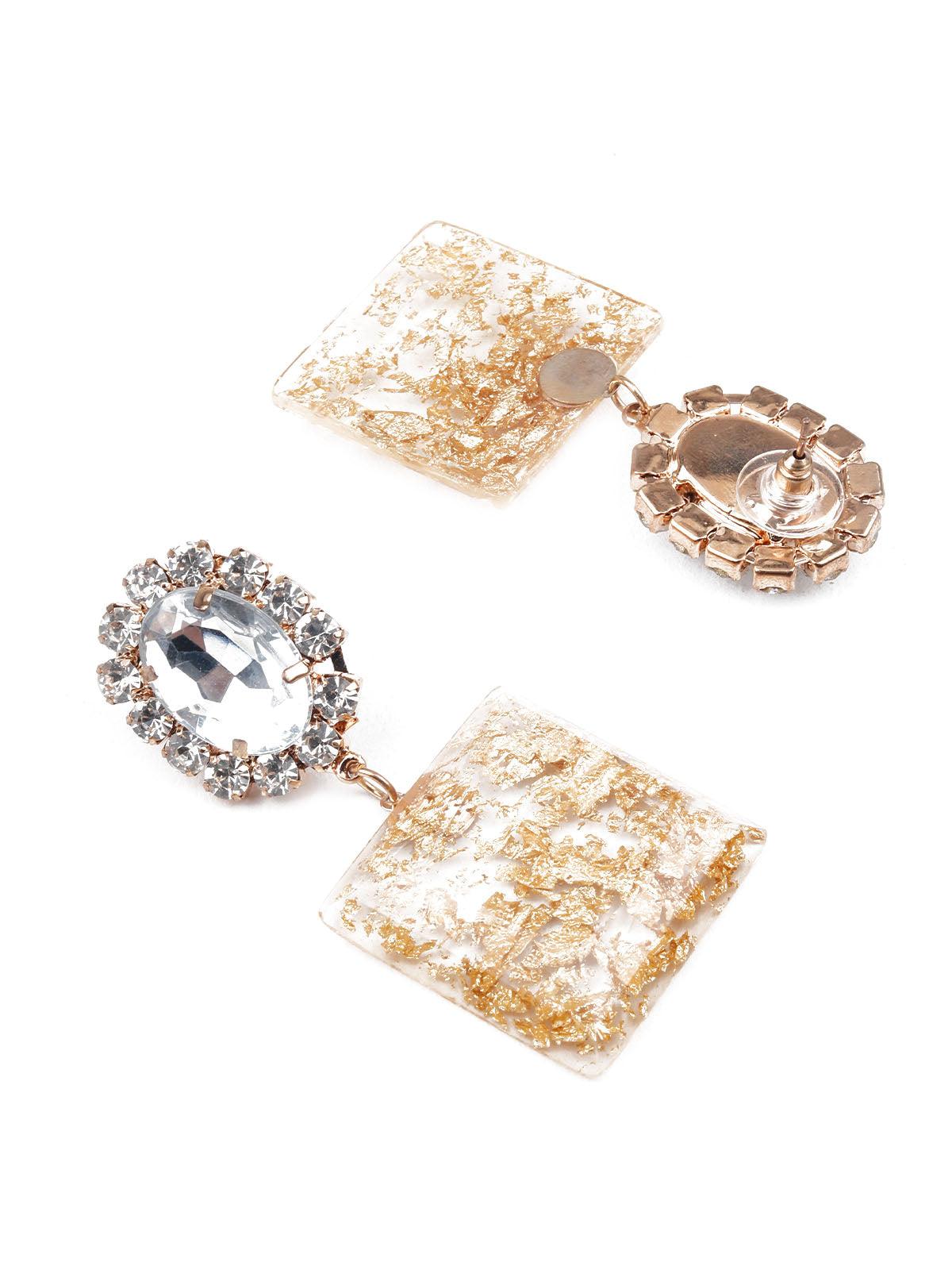 Women's Trendy White Stone Earring