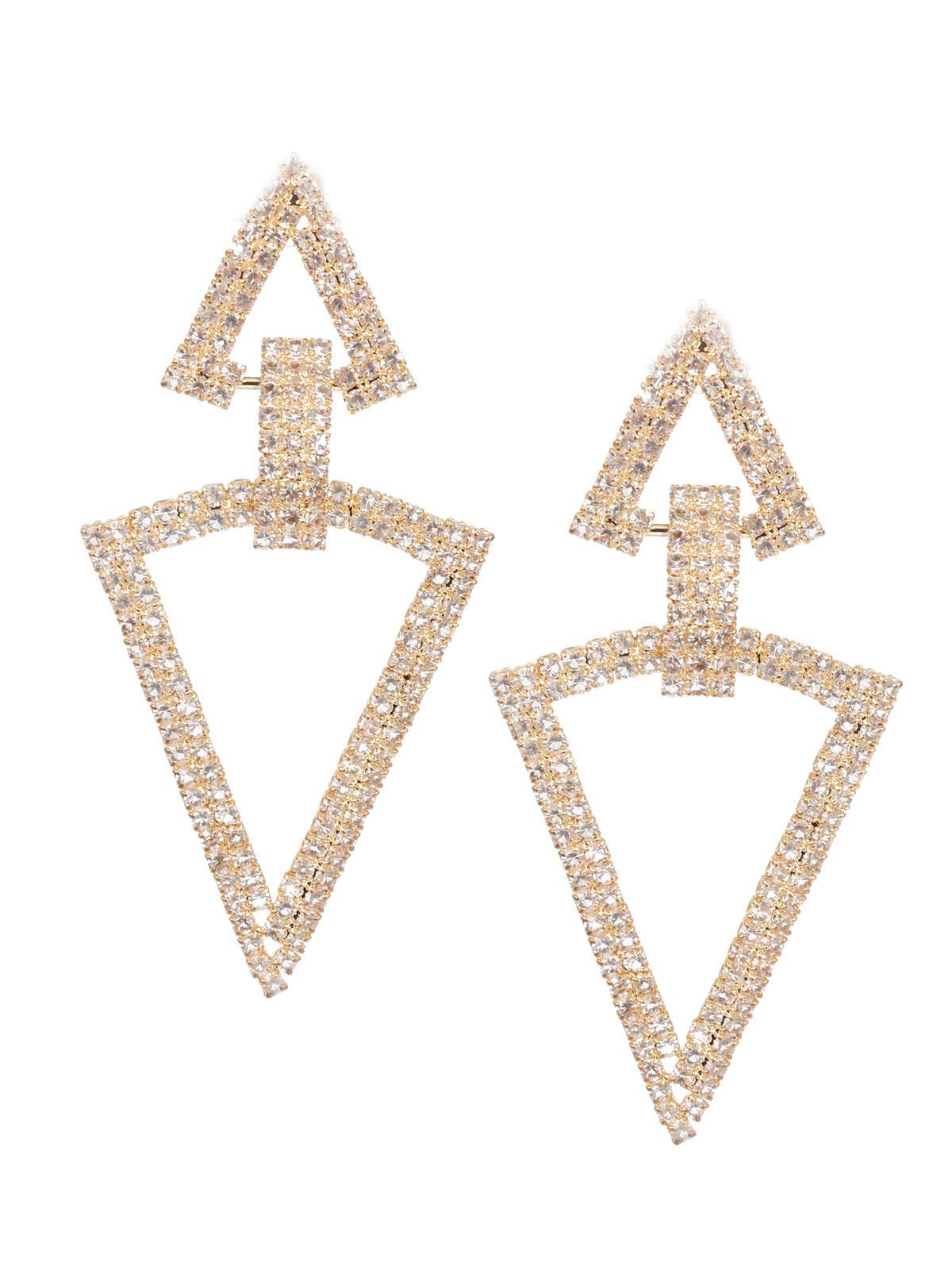 Women's Sunshine White Stone Dangler Earring