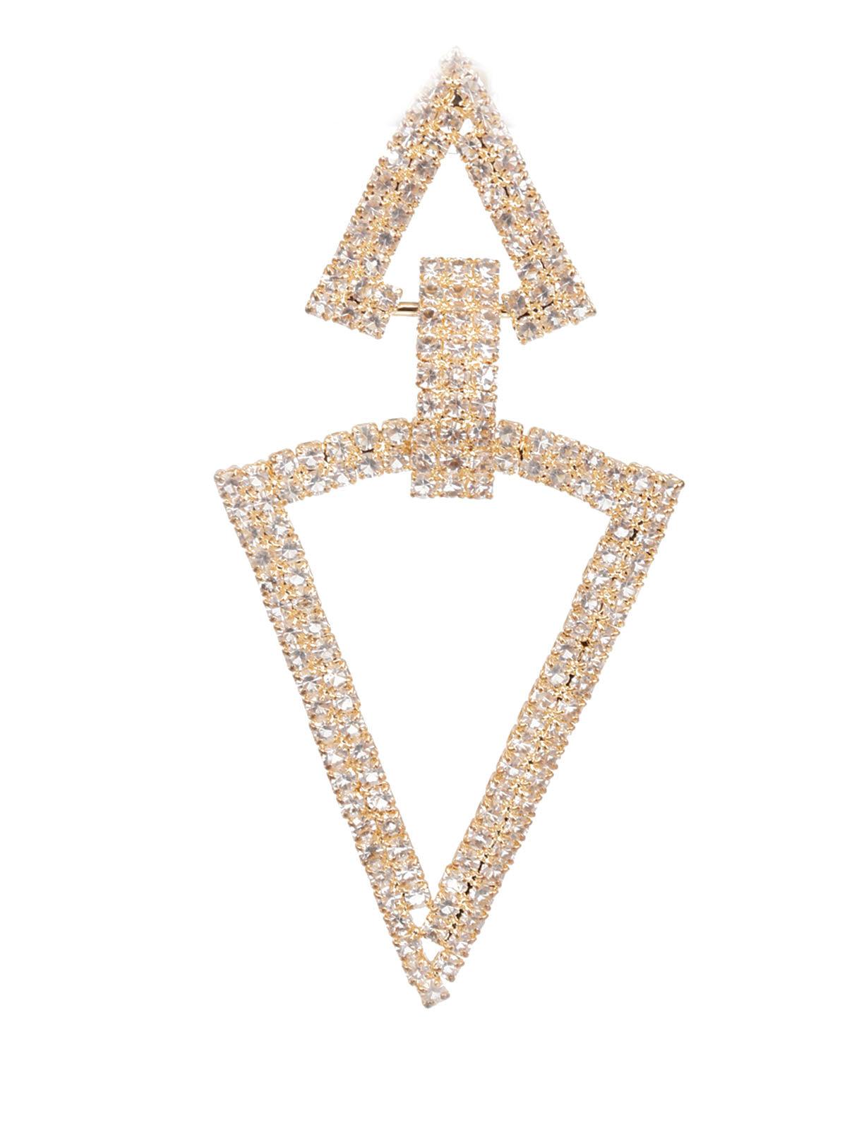 Women's Sunshine White Stone Dangler Earring