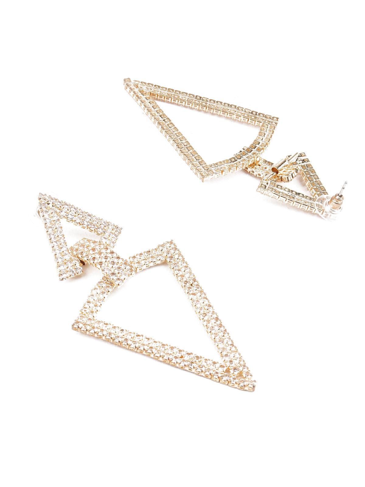 Women's Sunshine White Stone Dangler Earring