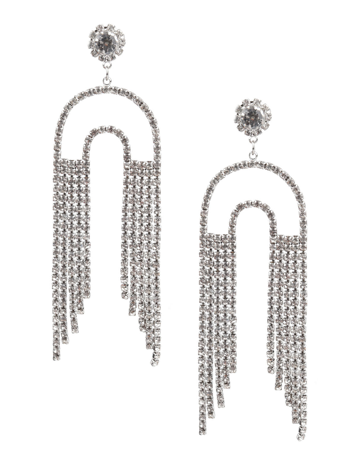 Women's Classy White Faux Stone Dangle Earring