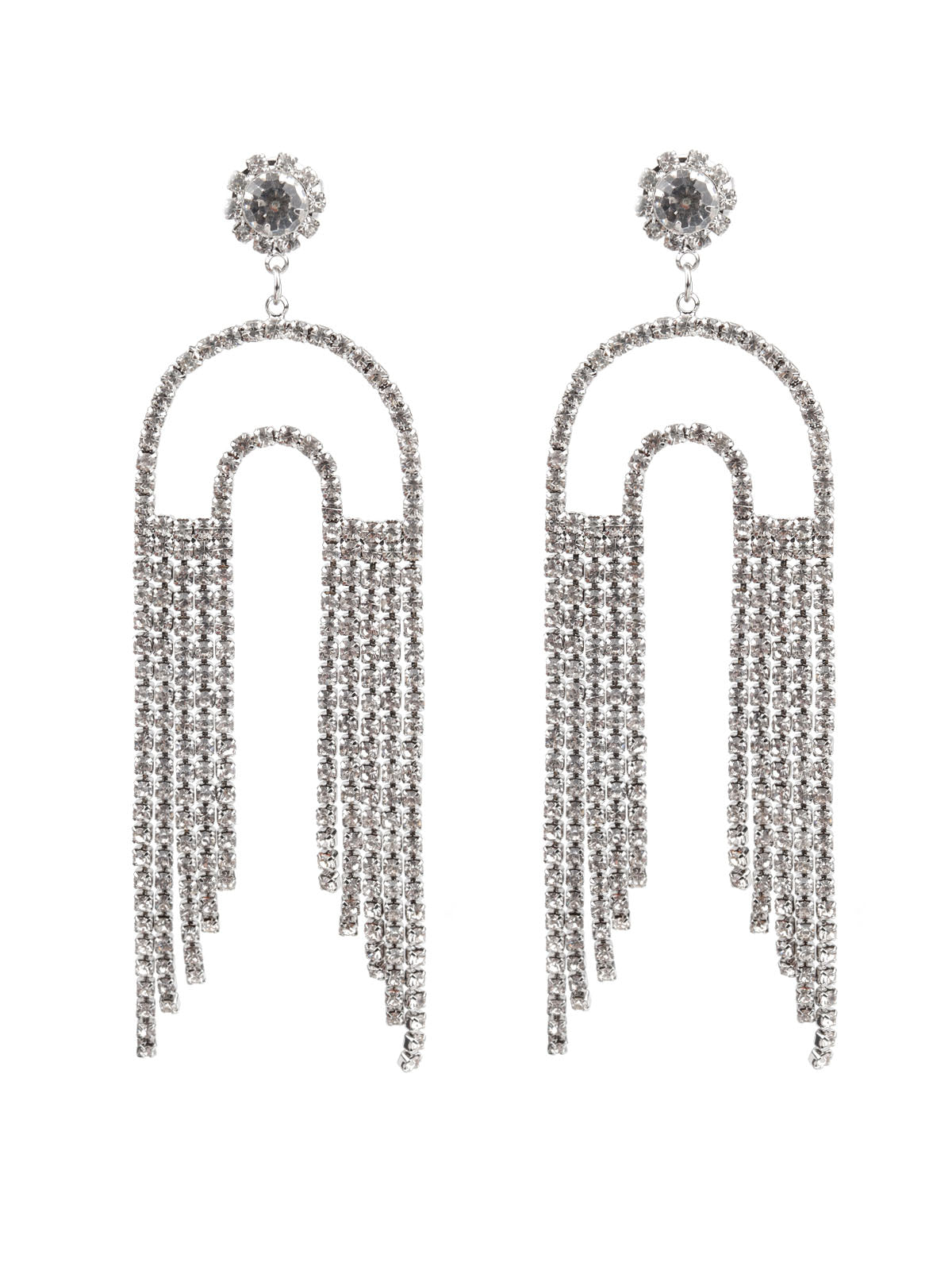 Women's Classy White Faux Stone Dangle Earring