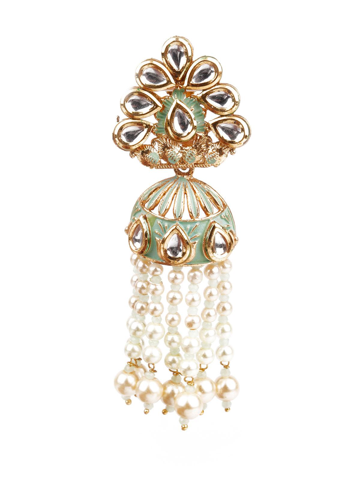 Women's Sunshine White And Green Dangle Earring