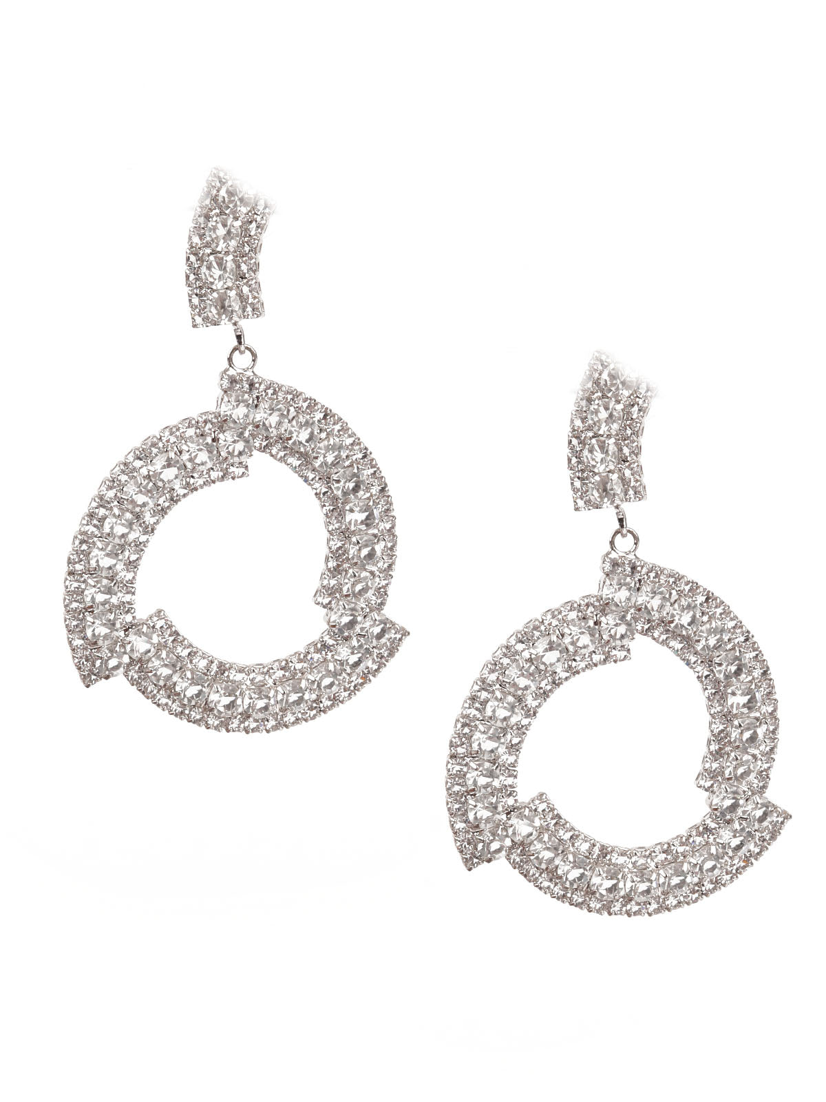 Women's Sunshine Big White Hoop Earring