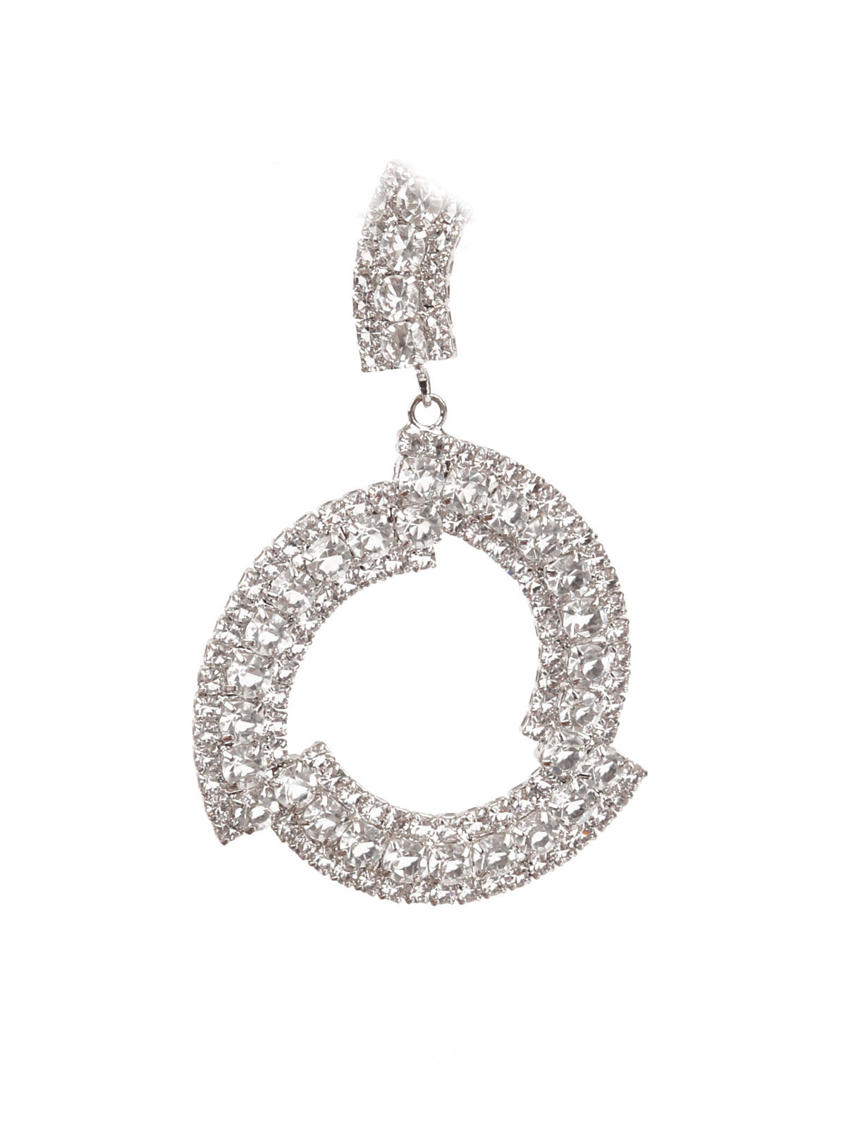Women's Sunshine Big White Hoop Earring