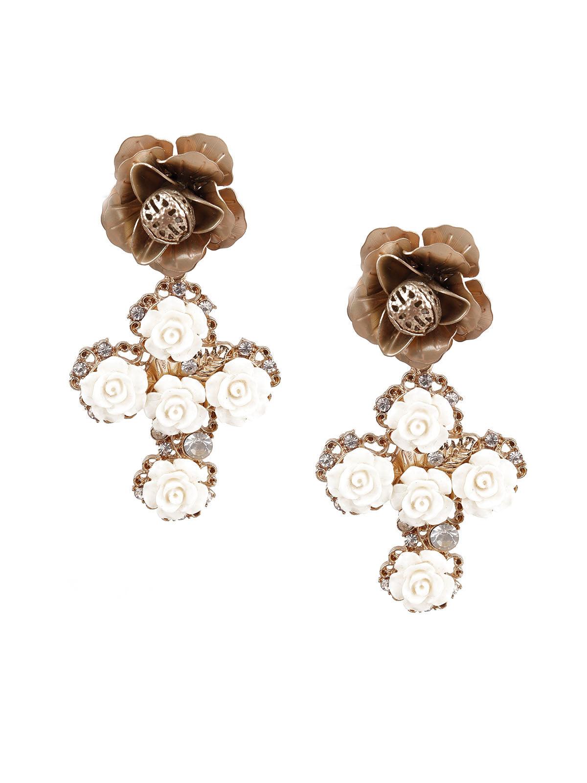 Women's Sunshine Big Brown Stud Earring