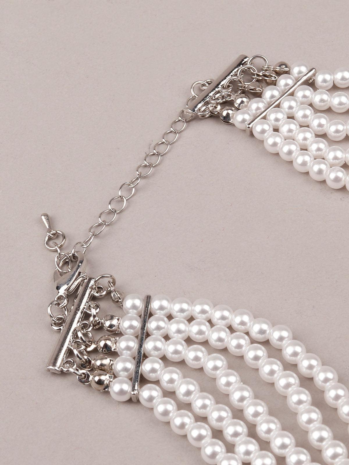 Women's Pretty White Pearly Necklace For Wome