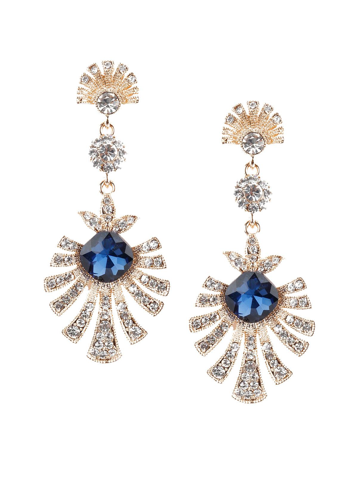 Women's Contemporary Gold And Silver Dangling Earring