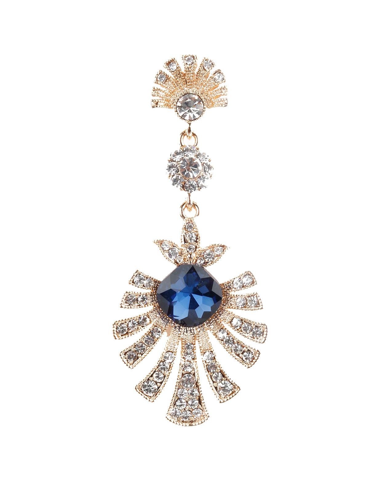 Women's Contemporary Gold And Silver Dangling Earring