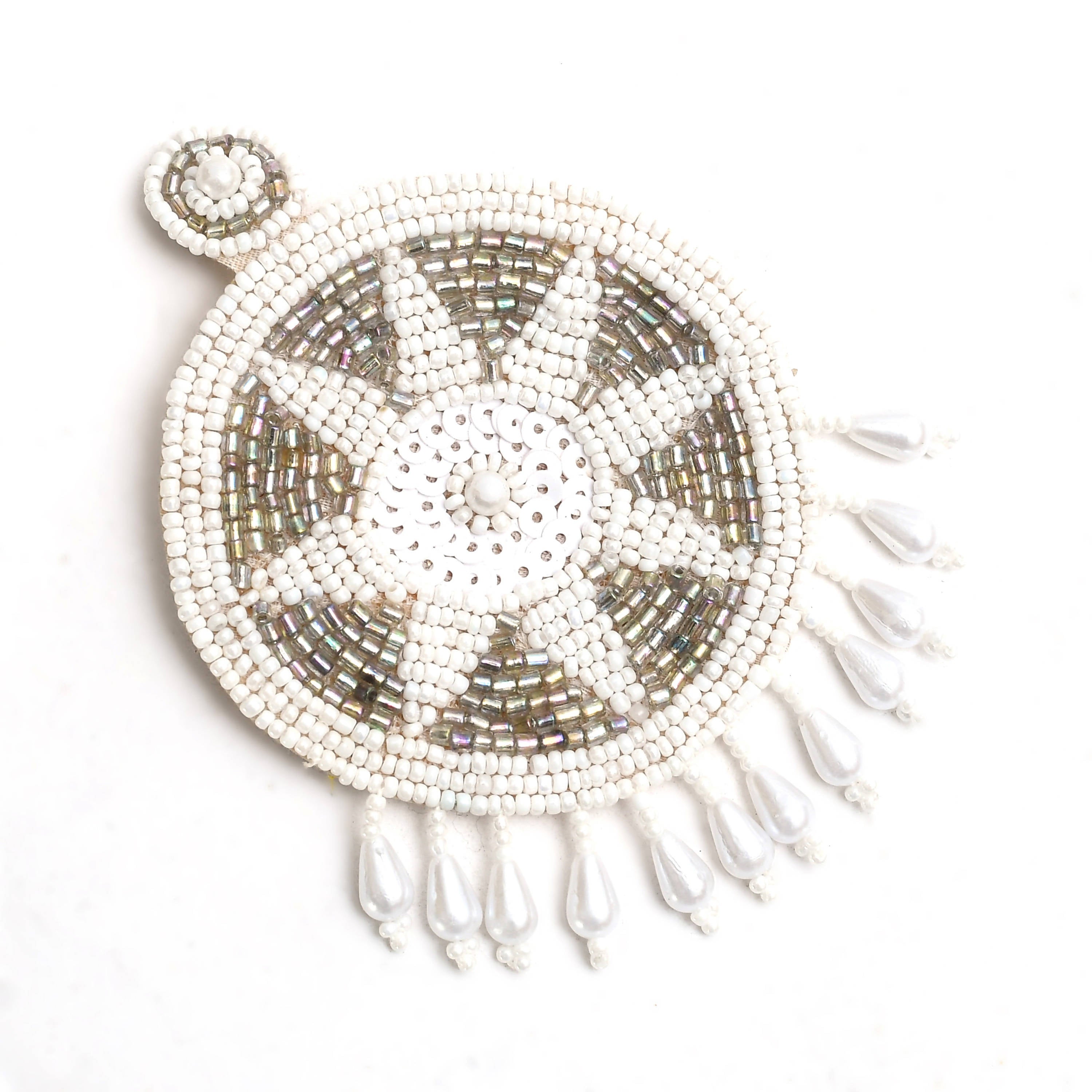 Johar Kamal Handicraft Pearls Necklace with Ear