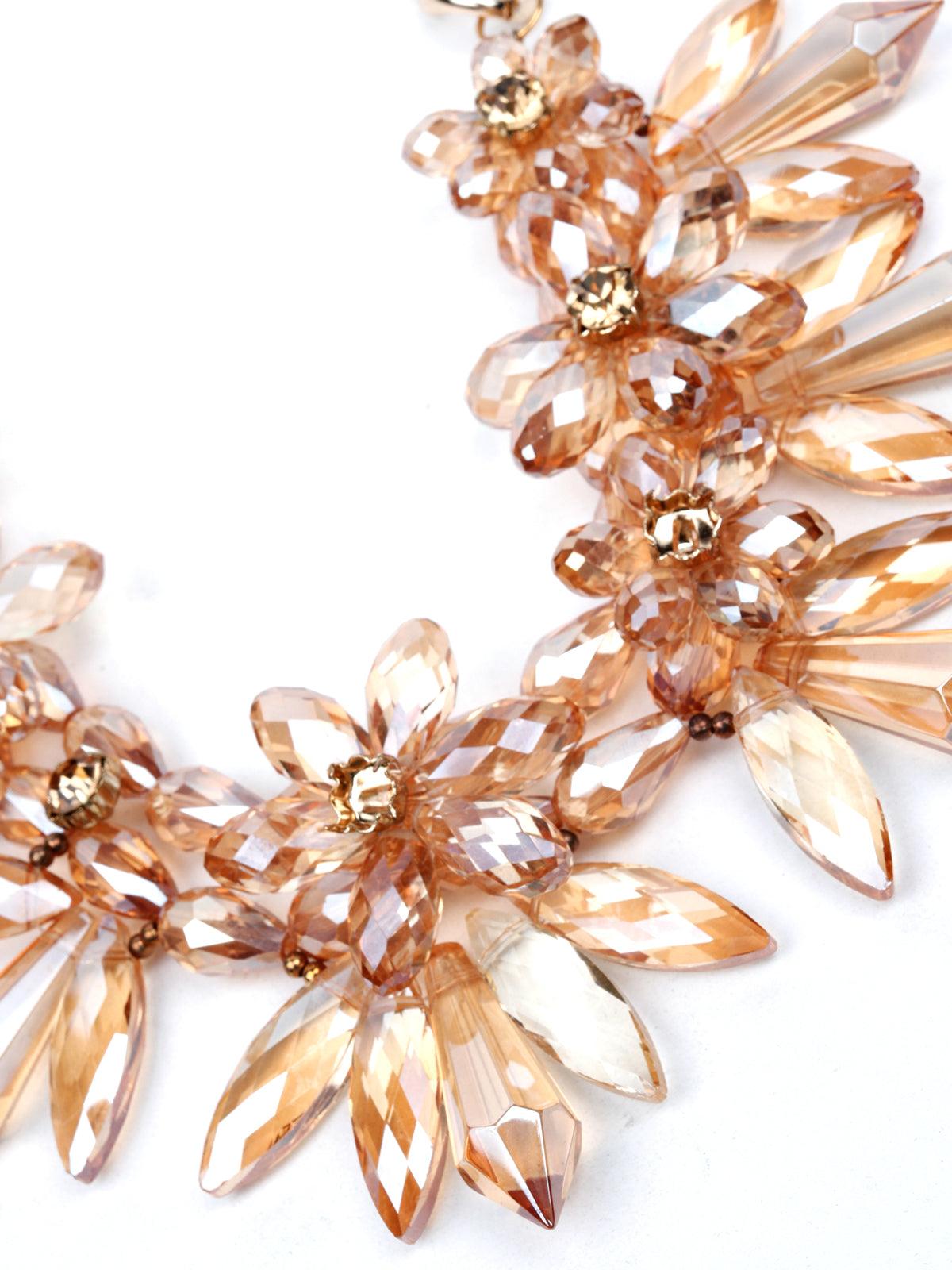 Women's Crystal Shaded Statement Necklac