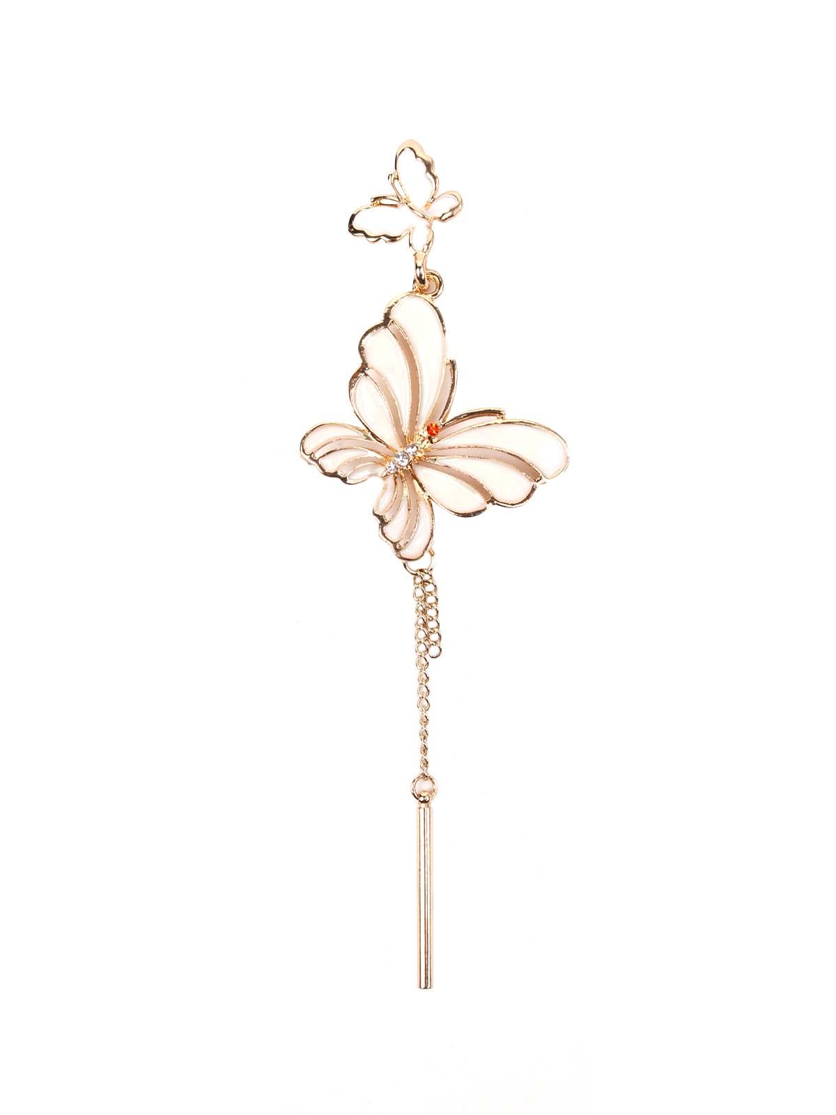 Women's Cute Gold Colour Butterfly Drop Earring