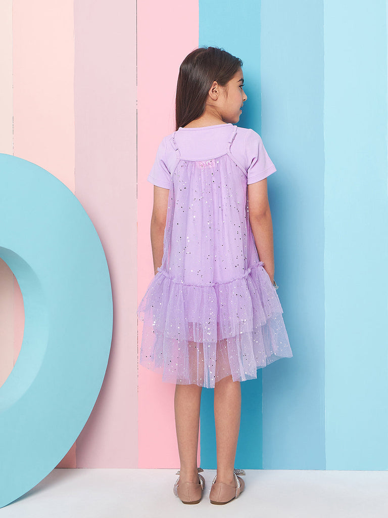 Girls Woollen A-Line Dress