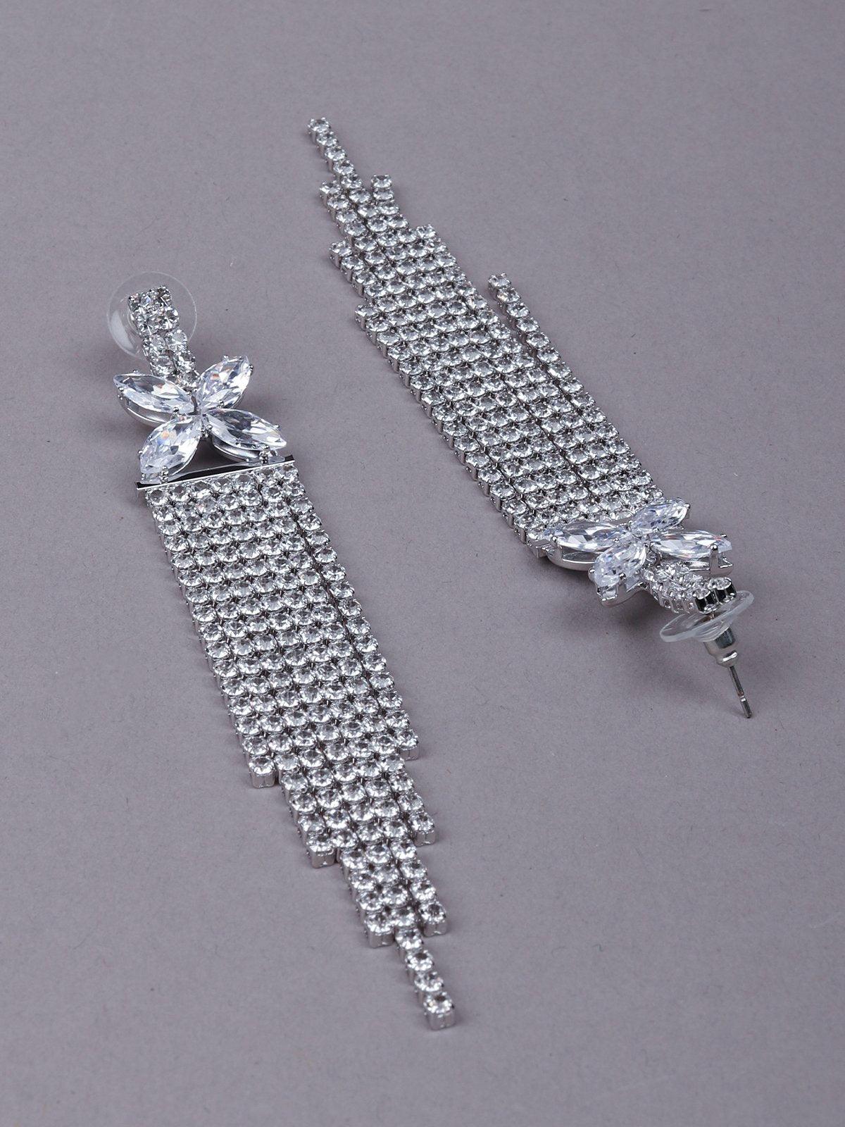 Women's Dazzle Delights Crystal Tassel Drop Earring