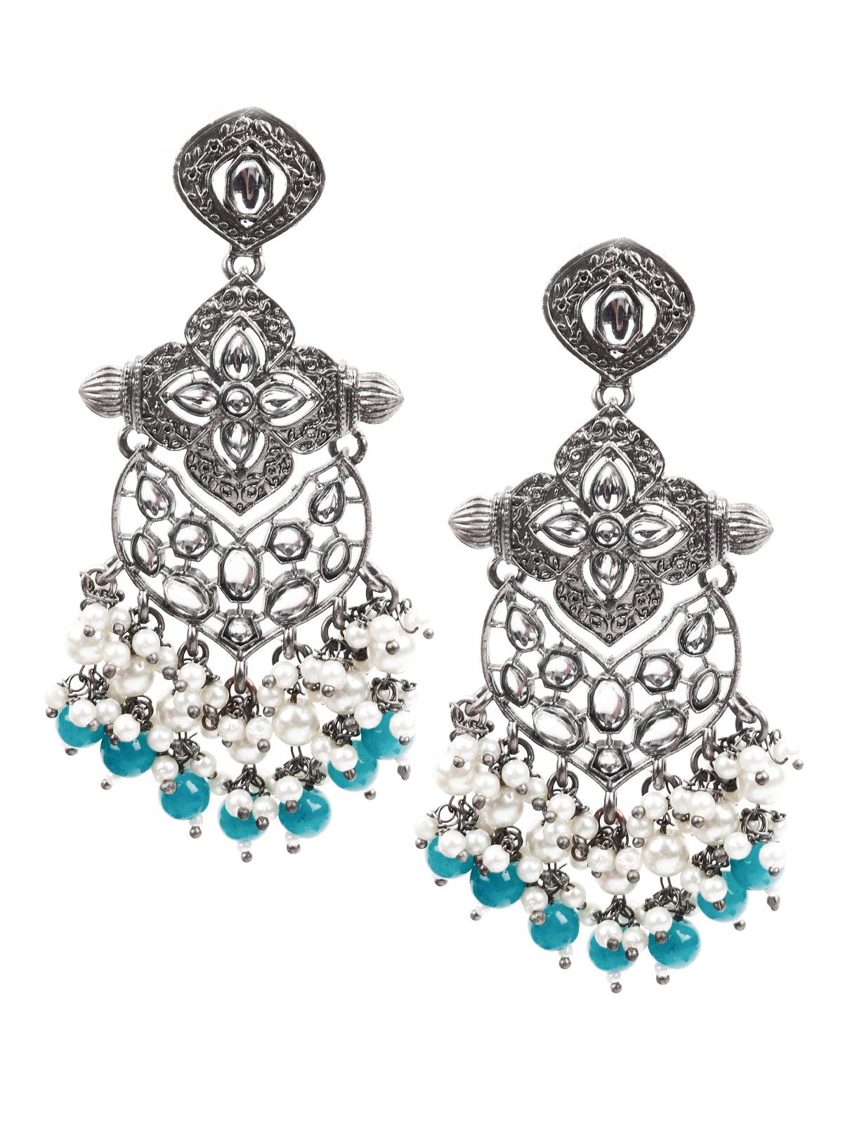 Women's Delicate Blue Dangle Earring