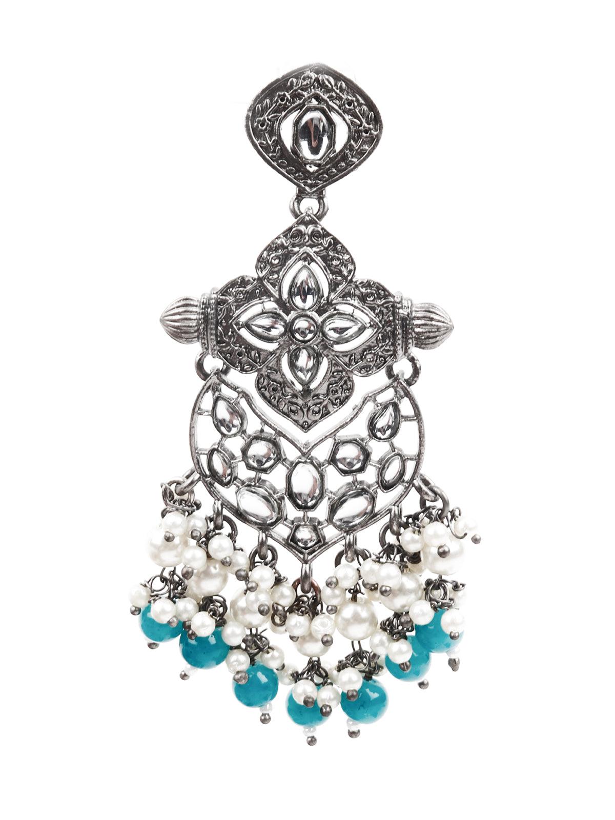 Women's Delicate Blue Dangle Earring