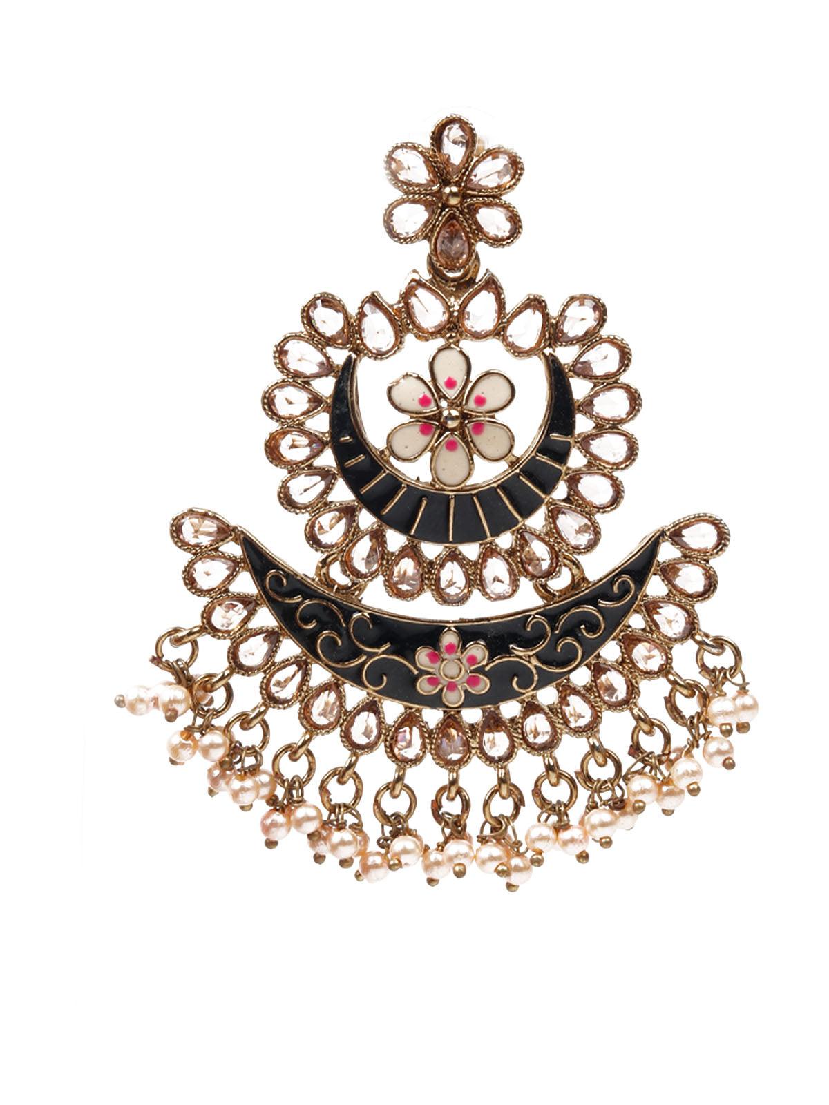 Women's Delicate Blue Meenakari Earring
