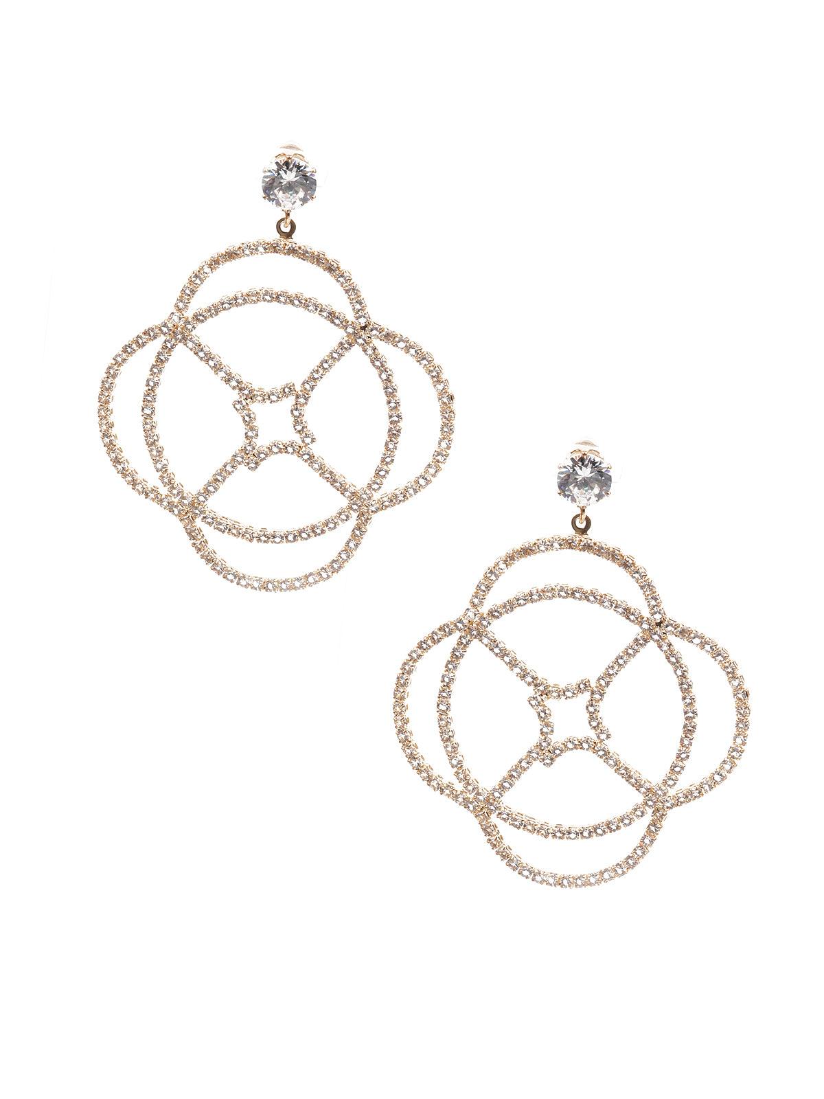 Women's Delicate Gold Metal Earring