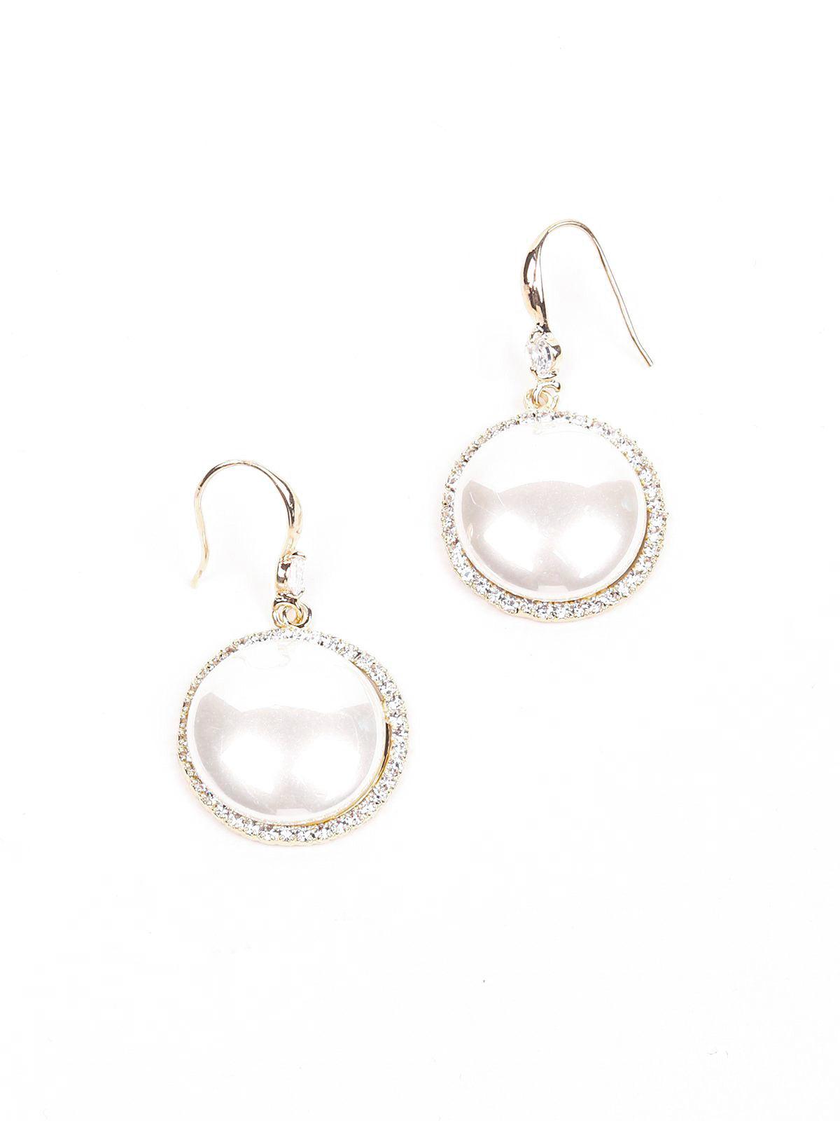 Women's Delicate Pearl Studded Earrin