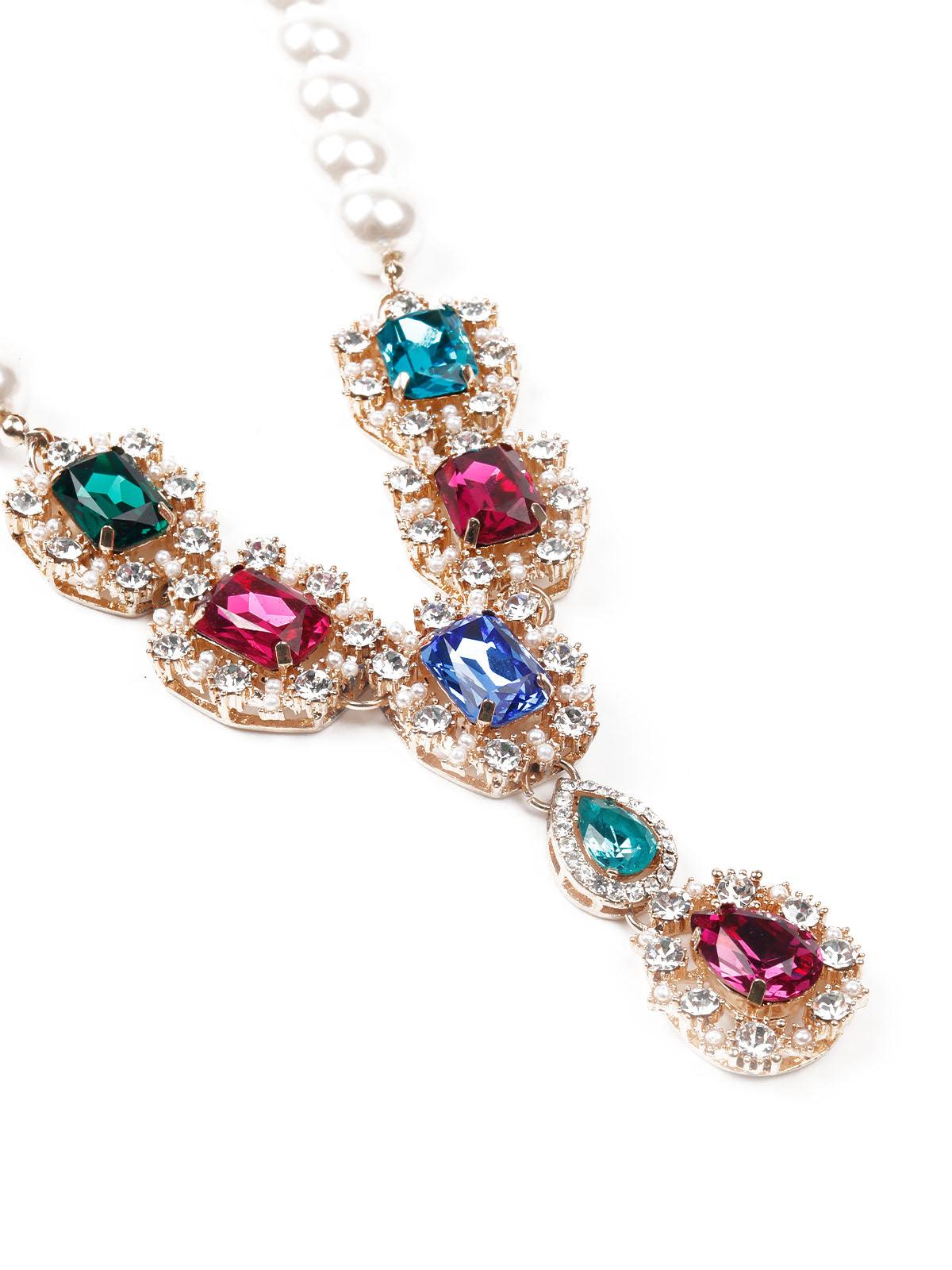 Women's Delicate Pearls Long Neckpiec