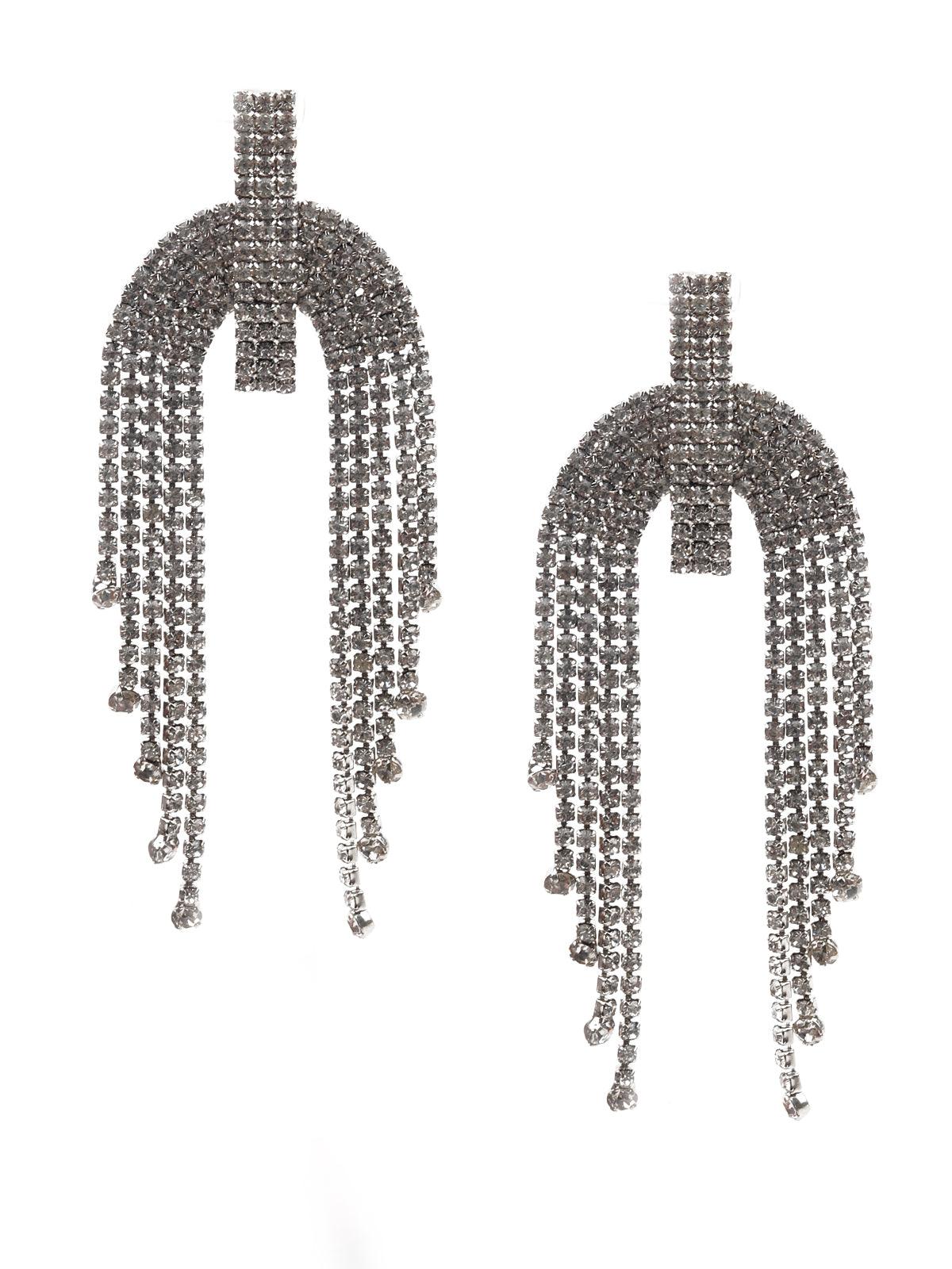 Women's Delicate White Stones Earring